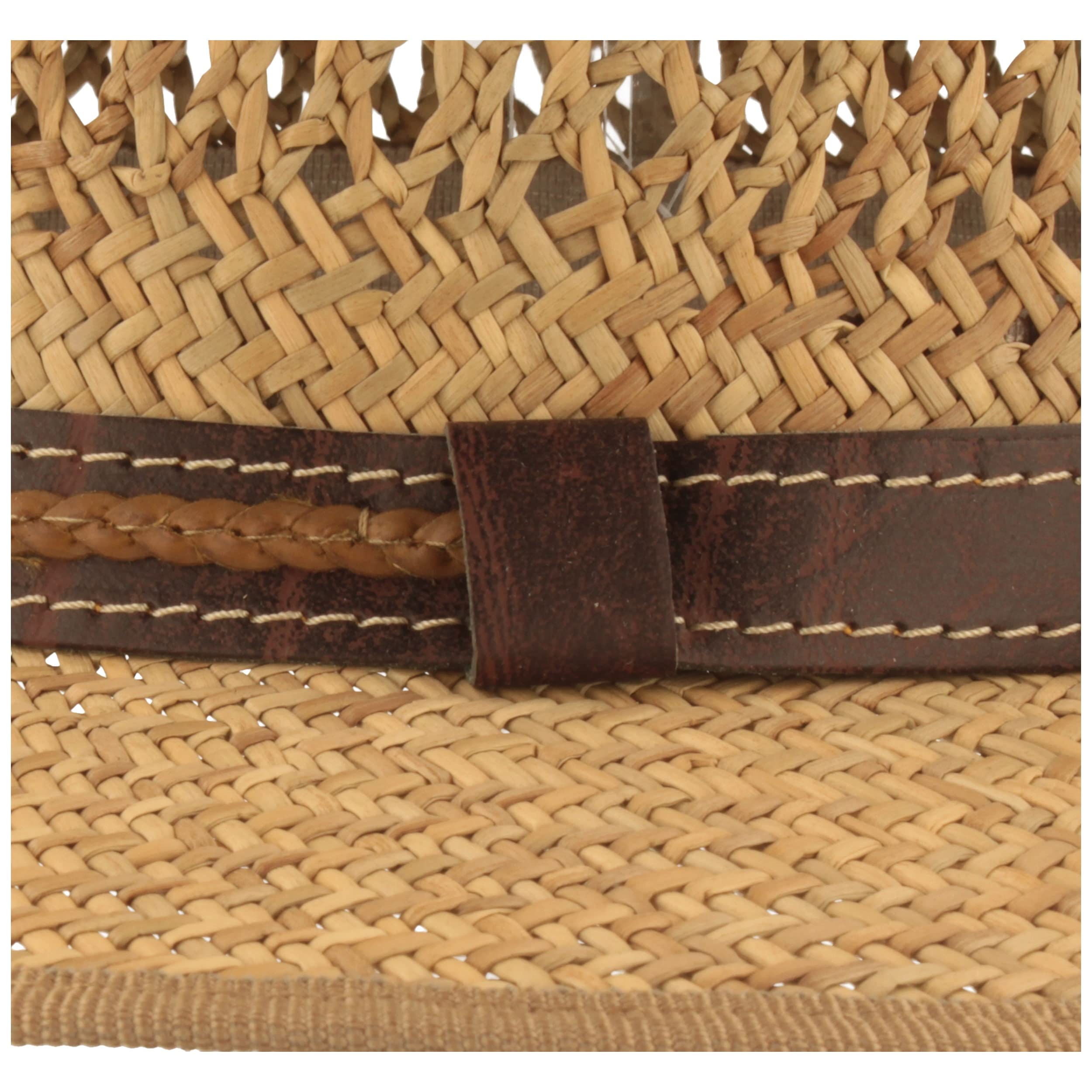 Breiter Chapeau de Soleil en Paille Bogart Chapeau d'été Tissée à la Main 100% Paille - Unisexe - Matériau Léger - Confortable et Durable - Doux pour la Peau, Naturel