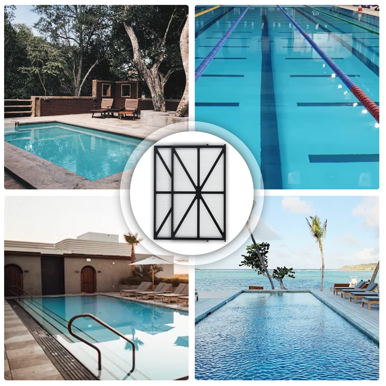 Savita 2 Piezas Limpiador de Piscina, Limpiador de Filtros Piscina Filtros de Limpiador de Piscina Compatible con RCX70101 PAK2 Hayward Tiger Shark Aqua Vac Filtros de Robot Limpiador de Piscina