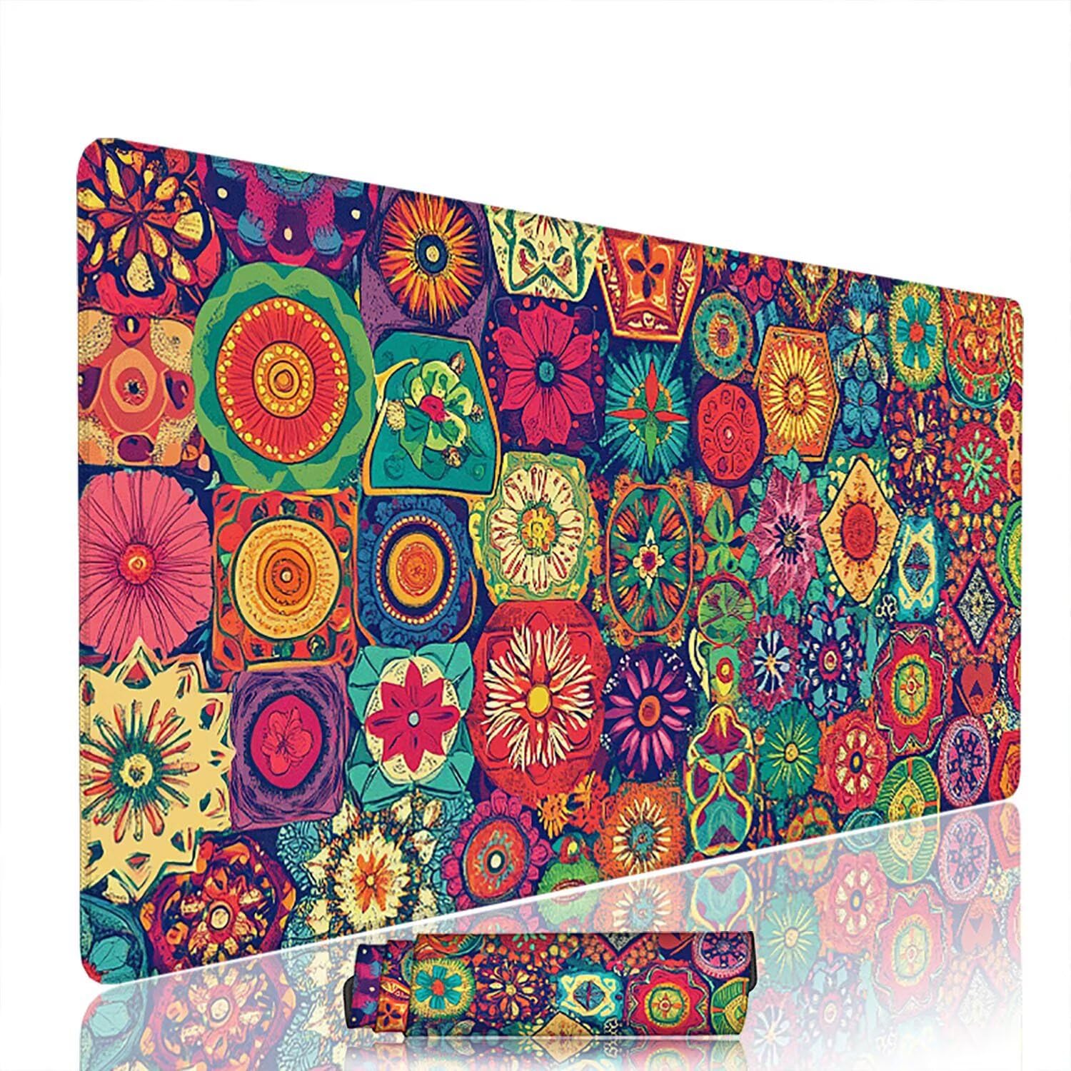 Abstrakcyjna podkładka pod mysz pod mysz pod mysz do gier XXL 1200 x 600 x 3 mm podkładka pod mysz gumowa duża podkładka pod mysz dla graczy akcesoria PC antypoślizgowe i wodoodporne, do klawiatury w