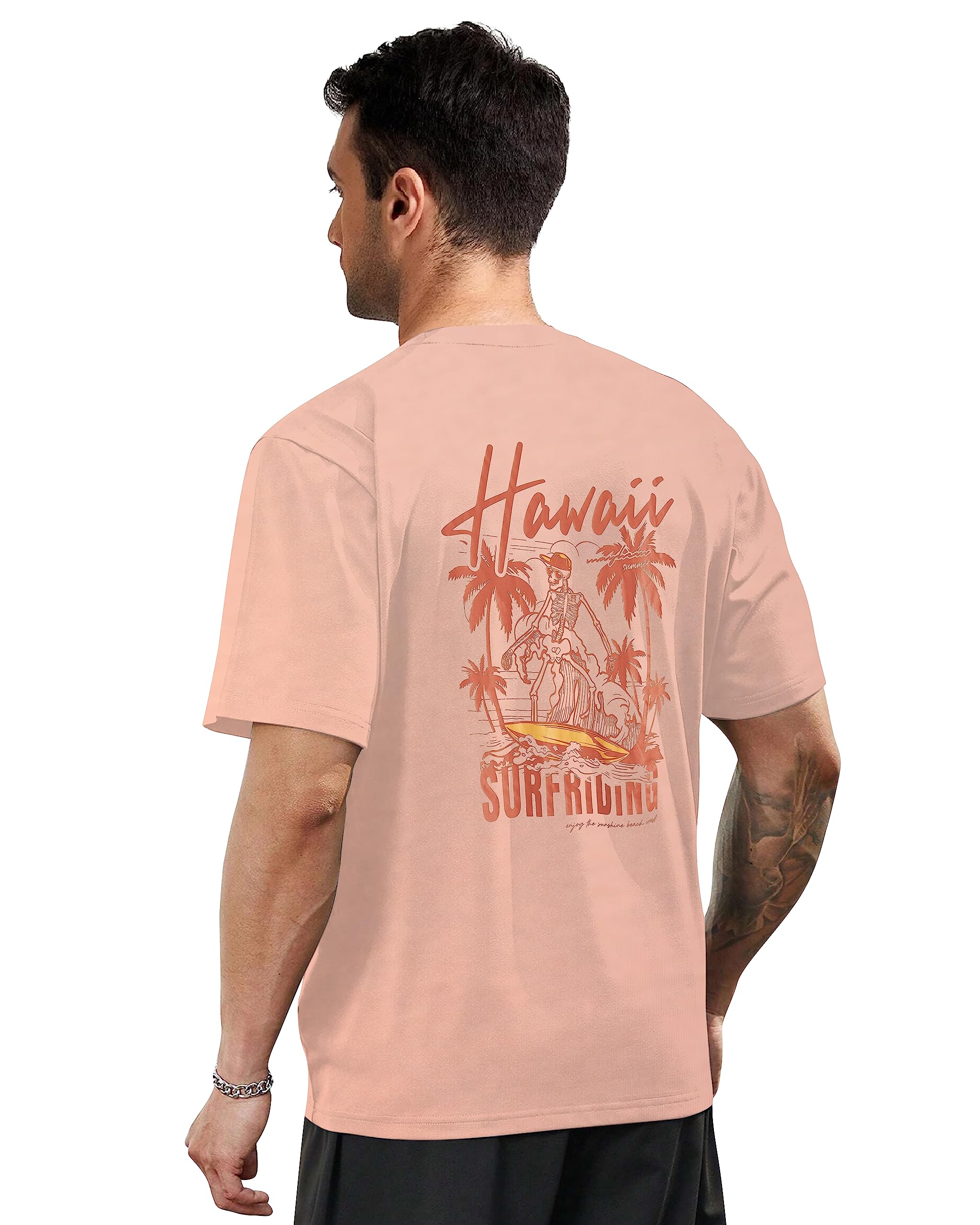 DagcrosMens Oversized T Shirts Summer Casual Vintage Graphic Tees Streetwear Harajuku Tops Tshirt