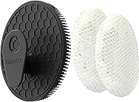 Vista 19 de INNERNEED - Cepillo de ducha de silicona suave de grado alimenticio para el cuerpo, cepillo de limpieza manual portátil, exfoliante suave y hace Gris