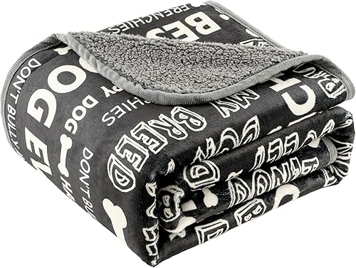 Miniatura 6 de Mantas Impermeables para Perros, Manta para Mascotas de 50"x60", Protector Suave y Esponjoso para Sofá y Cama de Carro, Manta Reversible de Vellón