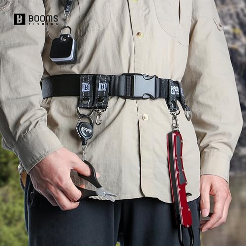 Miniatura 8 de Booms Fishing FB2 - Cinturón de pesca Wade para pesca, cinturón ajustable de nailon de 45 pulgadas de longitud máxima, cinturones Wade para lanzar