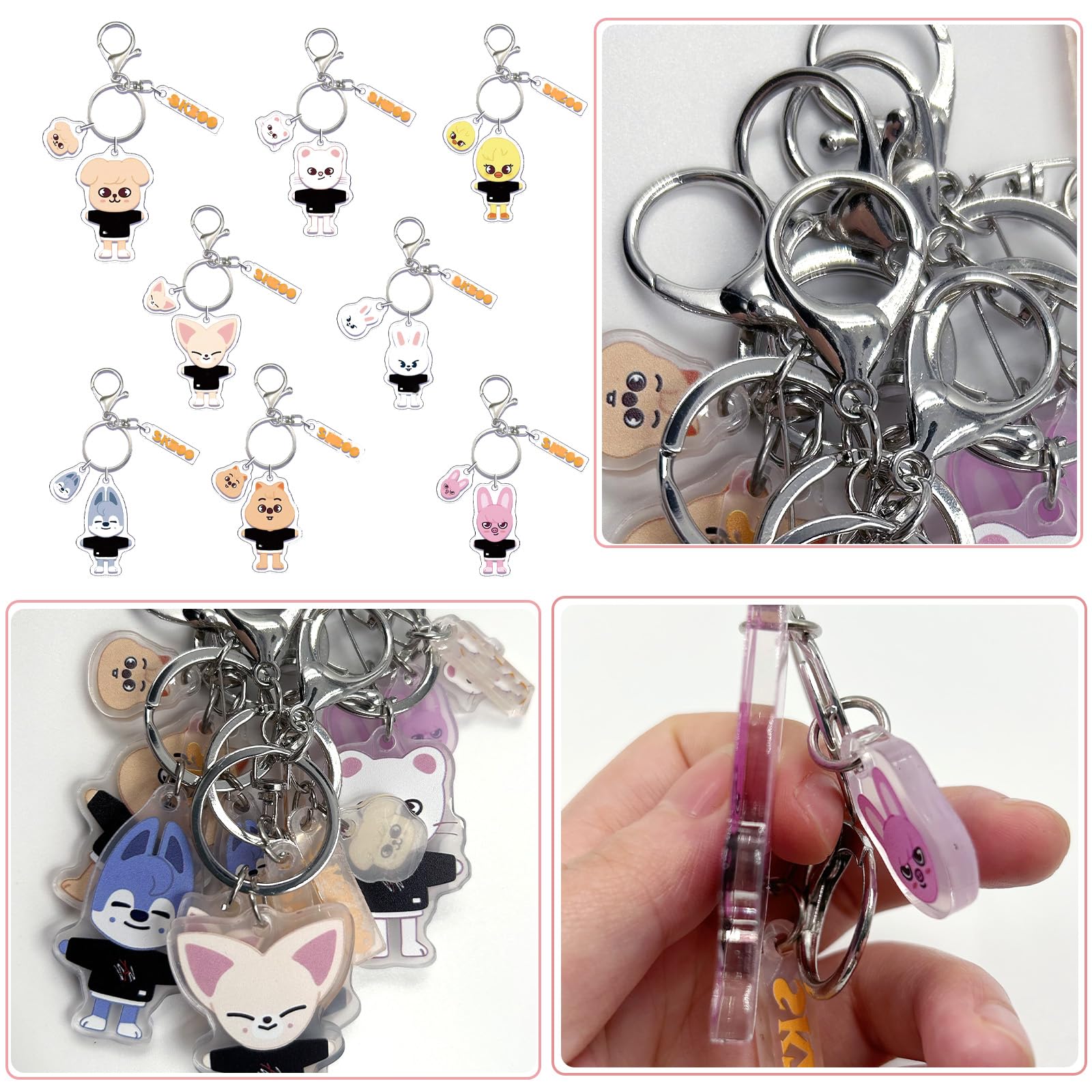 Porte Clef Skzoo, Porte Clé Stray Kids, Keychain Skzoo, Straykids Accessoire, Cadeau D'anniversaire Pour BbokAri Fans