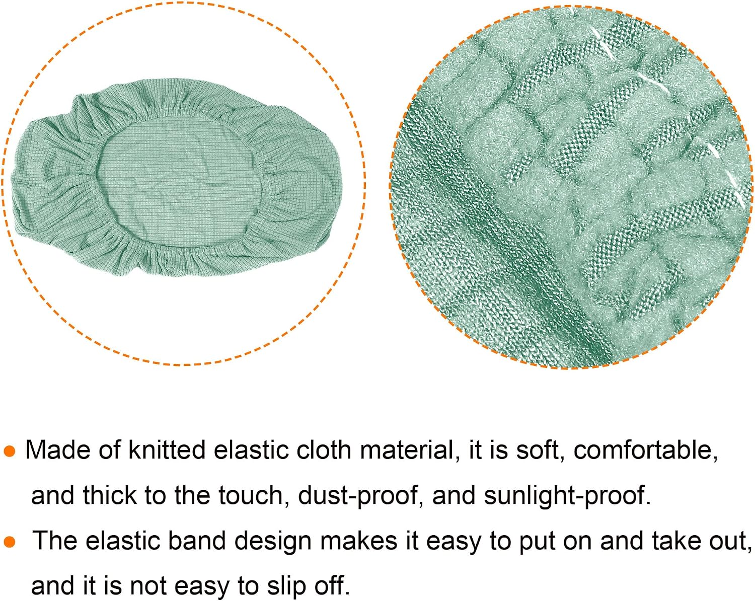 MECCANIXITY Air Conditioner Cover 31-34 Inch Knitted Elastic Cloth Dustproof for Wall-Mounted Units Split Indoor AC Covers Green