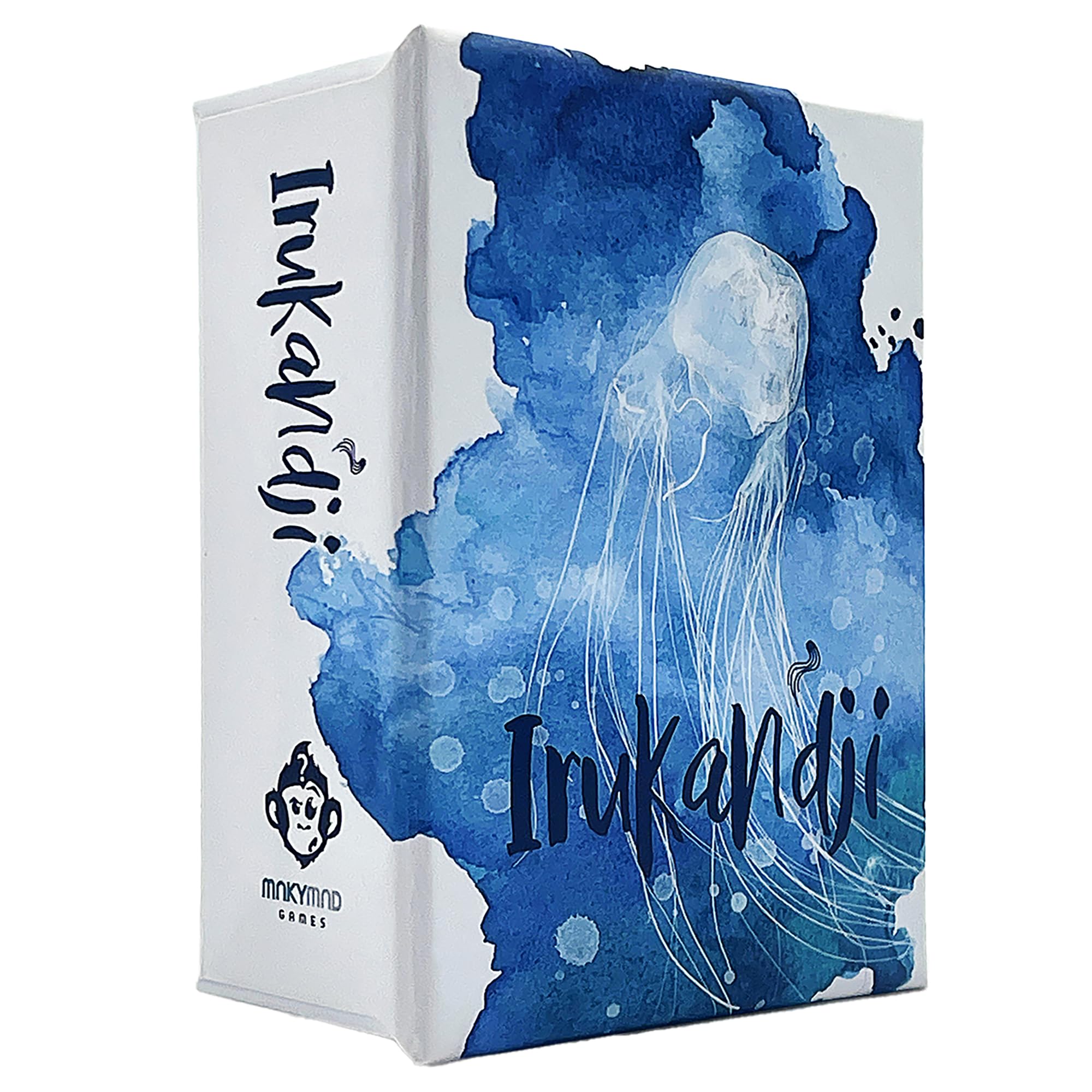 Mnkymnd Games: Irukandji - Tile Placement Board Game, Ocean to Beach Race, Hidden Jellyfish Dangers, Party-Family Play, Ages 8+, 2-3 Player, 10-20 Min
