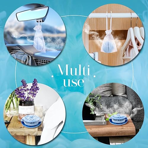 Miniatura 6 de Vaporizadores de ducha de aromaterapia con bandeja de vapor de ducha, 20 piezas de vaporizadores de ducha orgánicos, regalos relajantes para