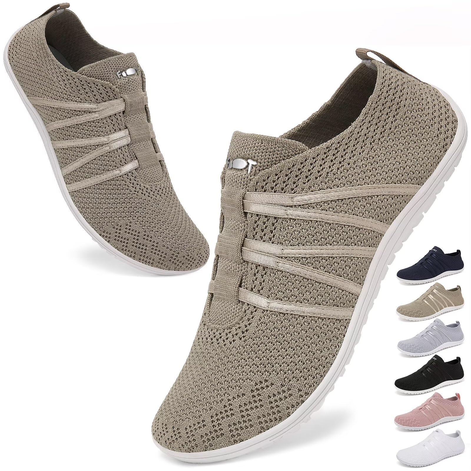 Wizshoe Barefoot Hombre Mujer Zapatillas Minimalistas Ligeras Flexibles Respirable Zapatos Zero Drop Soles