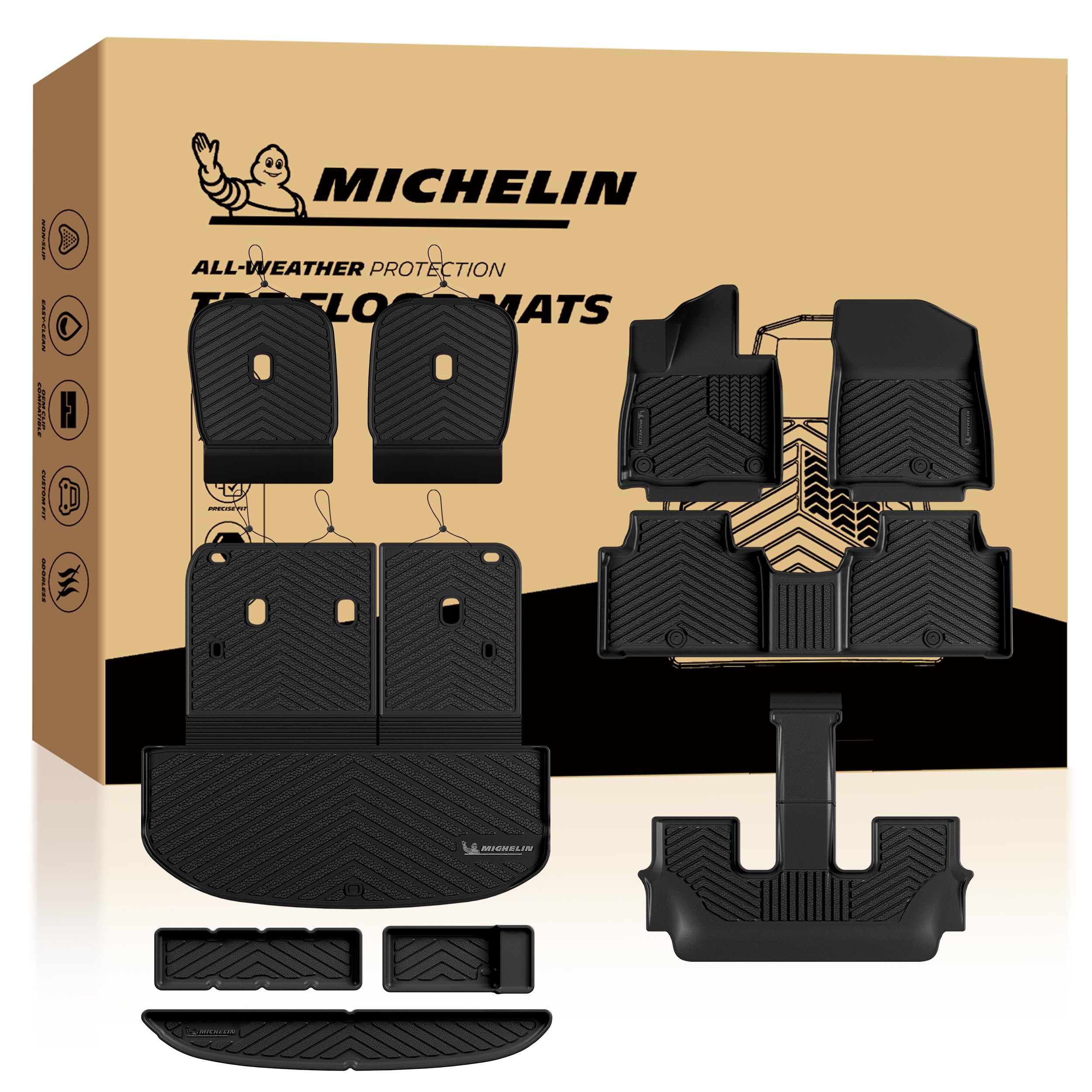Michelin Vehicle Mats for 2027 Kia Telluride Gas 7-Seater (10 Piece)