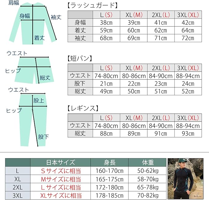 ラッシュガード メンズsサイズ 165 a 出群