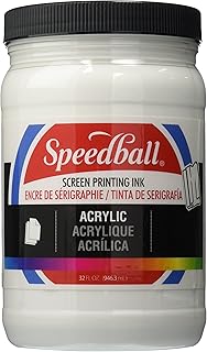 Speedball Acrylic Screen Printing Ink, 32-Ounce, White