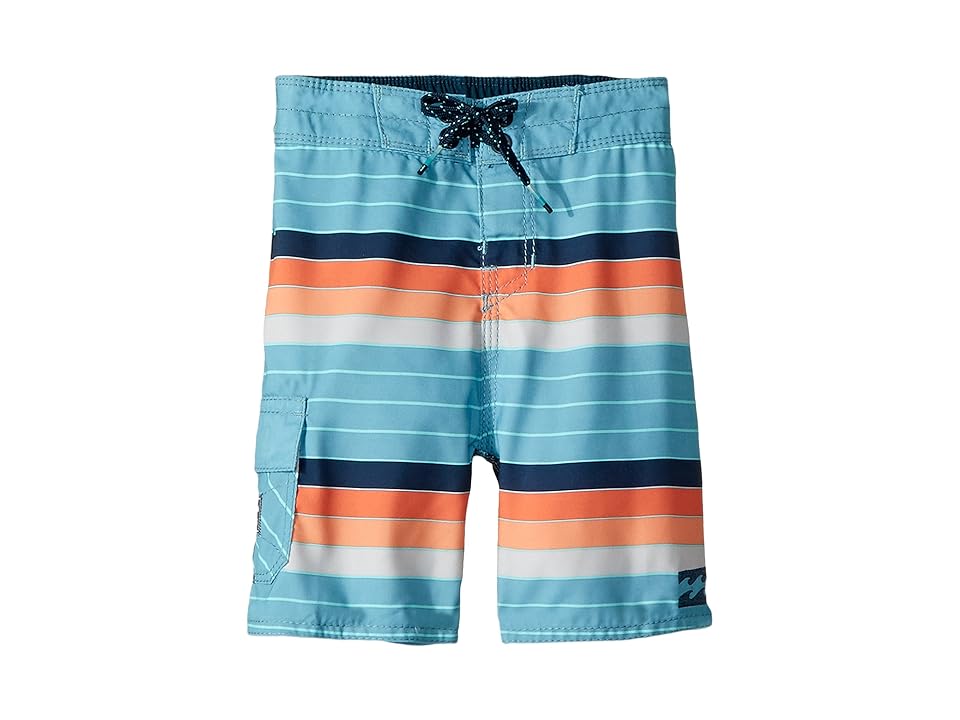 

Billabong Kids All Day OG Stripe Boardshorts (Toddler/Little Kids) (Coral) Boy's Swimwear