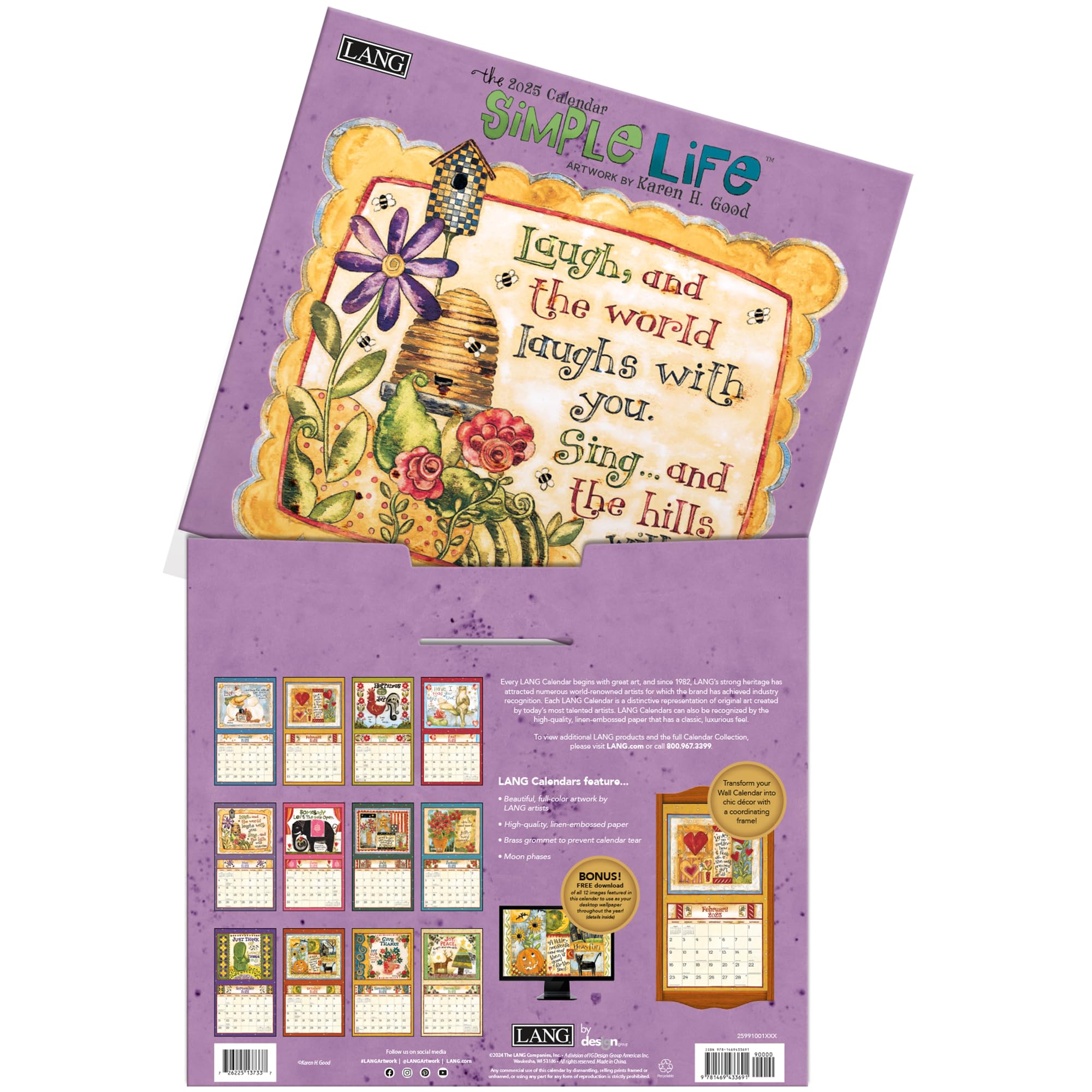 LANG Simple Life™ 2025 Wandkalender (25991001879)