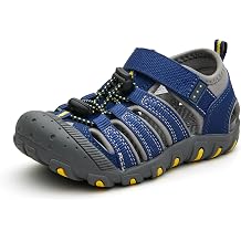 Weestep Toddler Little Kid Boys and Girls Close Toe Hook Loop Sandal