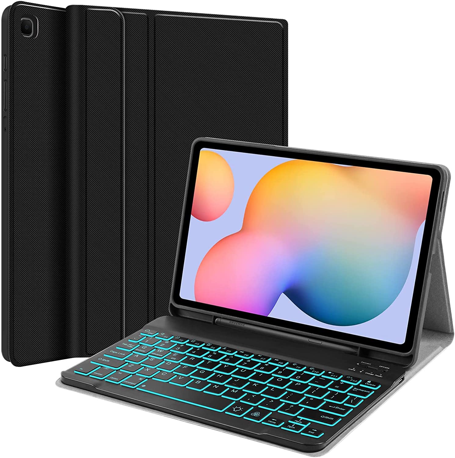 ProElite Keyboard case for Samsung Galaxy Tab S6 Lite 10.4 Inch 2024 SM-P610/P615 with S Pen Holder, Magnetic Detachable Wireless Bluetooth Keyboard Built-in 7-Colors Backlit, Black (B0B59G8W6Q) Amazon Price History, Amazon Price Tracker