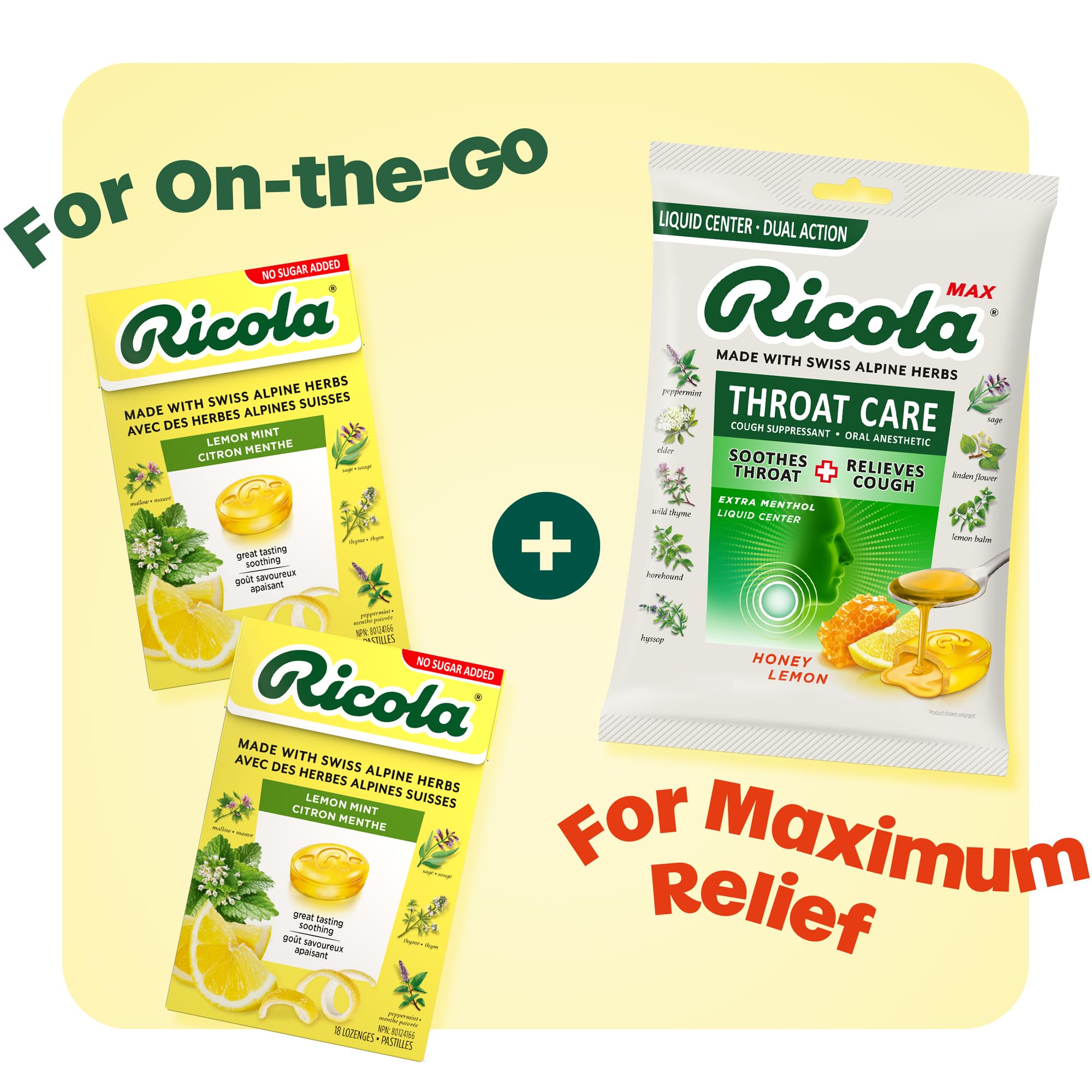 Ricola Sugar Free Lemon Mint - 18 CT Box, Pack of 2 — Amazon image 5