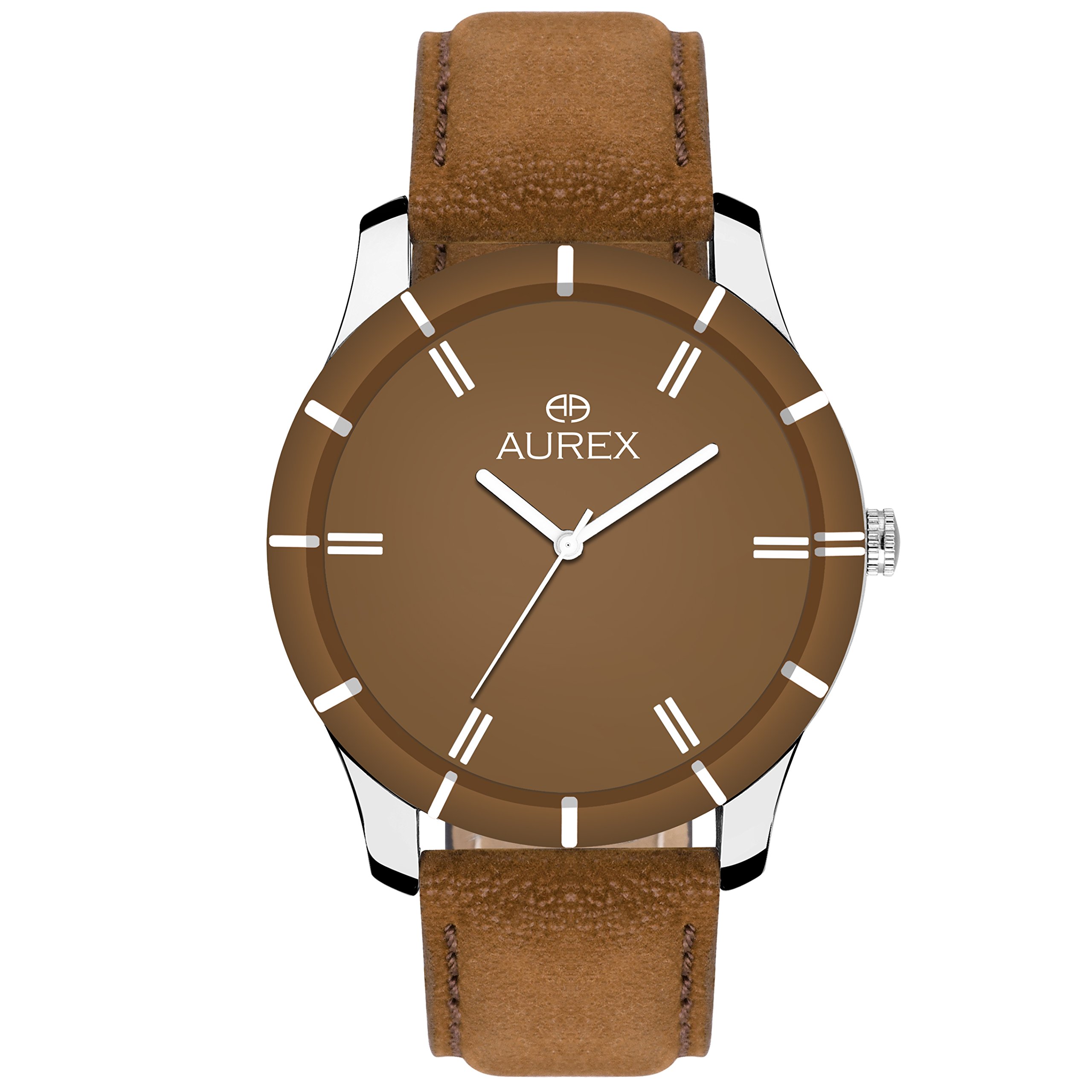 AUREX Analog Brown Dial Mens Watch (AX-GR101-BRBR) (B07CGBNV3Z) Amazon Price History, Amazon Price Tracker