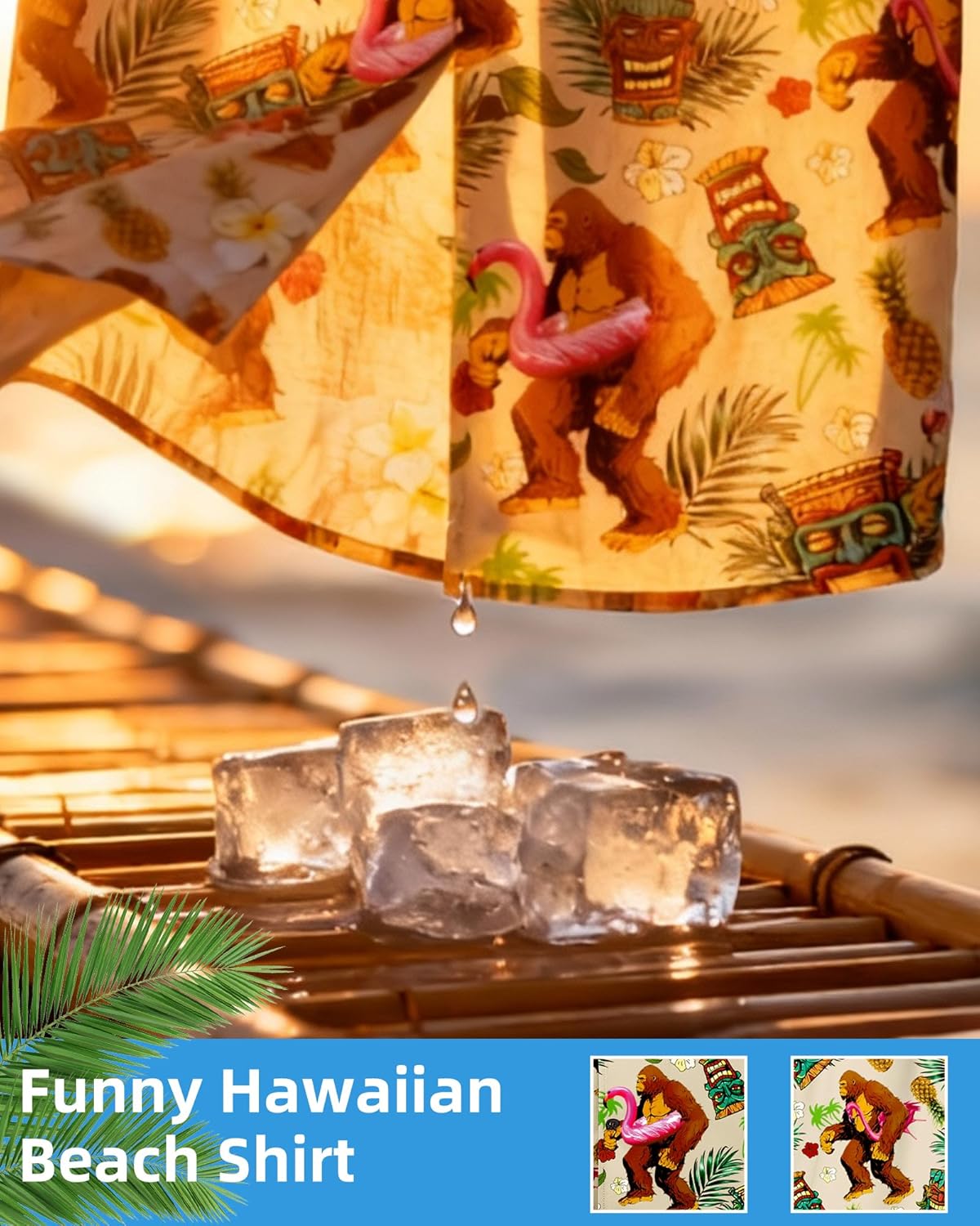 Zando 80s 90s Hawaiian Shirts for Men - Funny Retro Short Sleeve Button Down Outfit Top for Themed Party Disco Summer Beach - Image 6