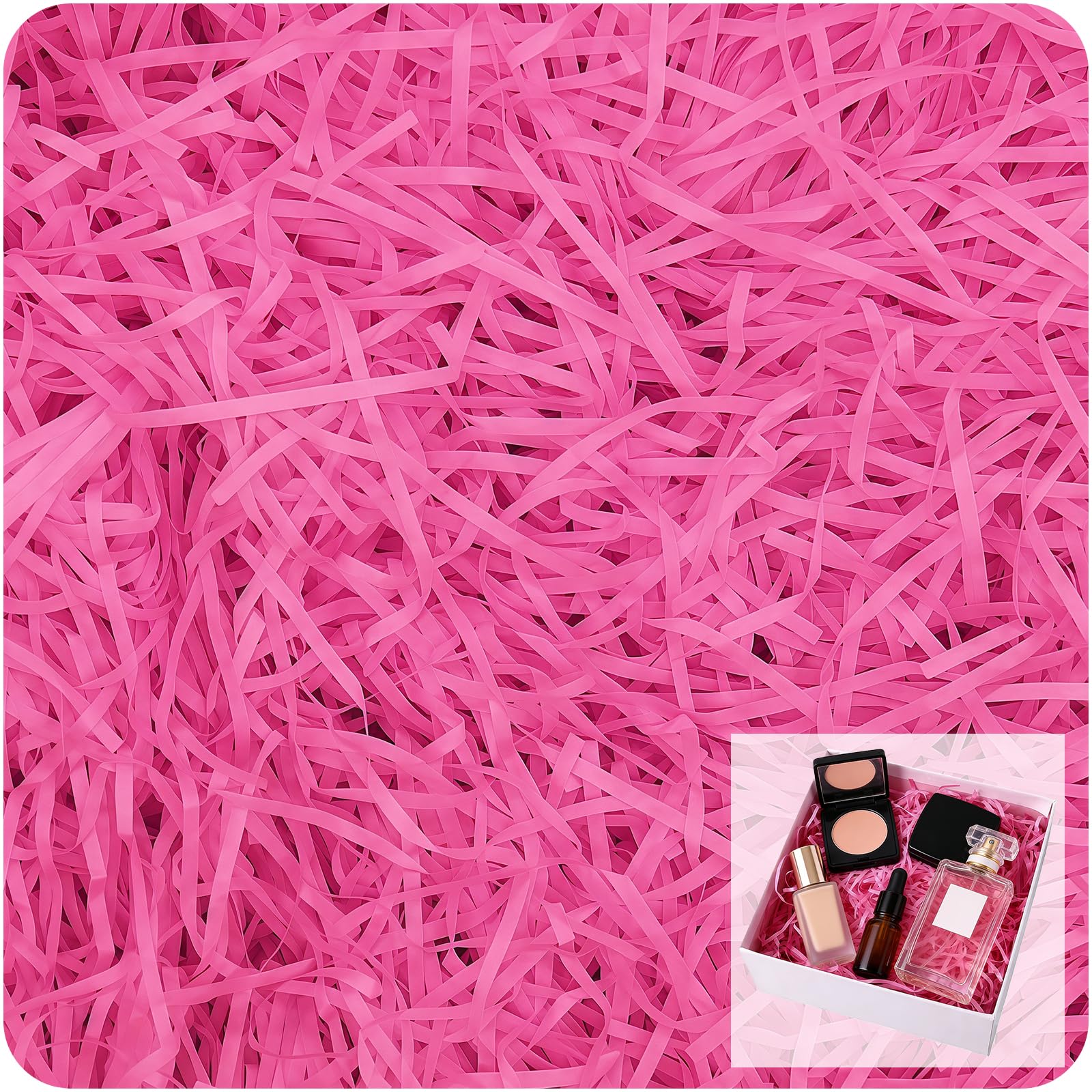 Shredded Tissue Paper for Gift Boxes 100g Hot Pink Filling Material Shredded Paper Gift Filling for Party Magenta