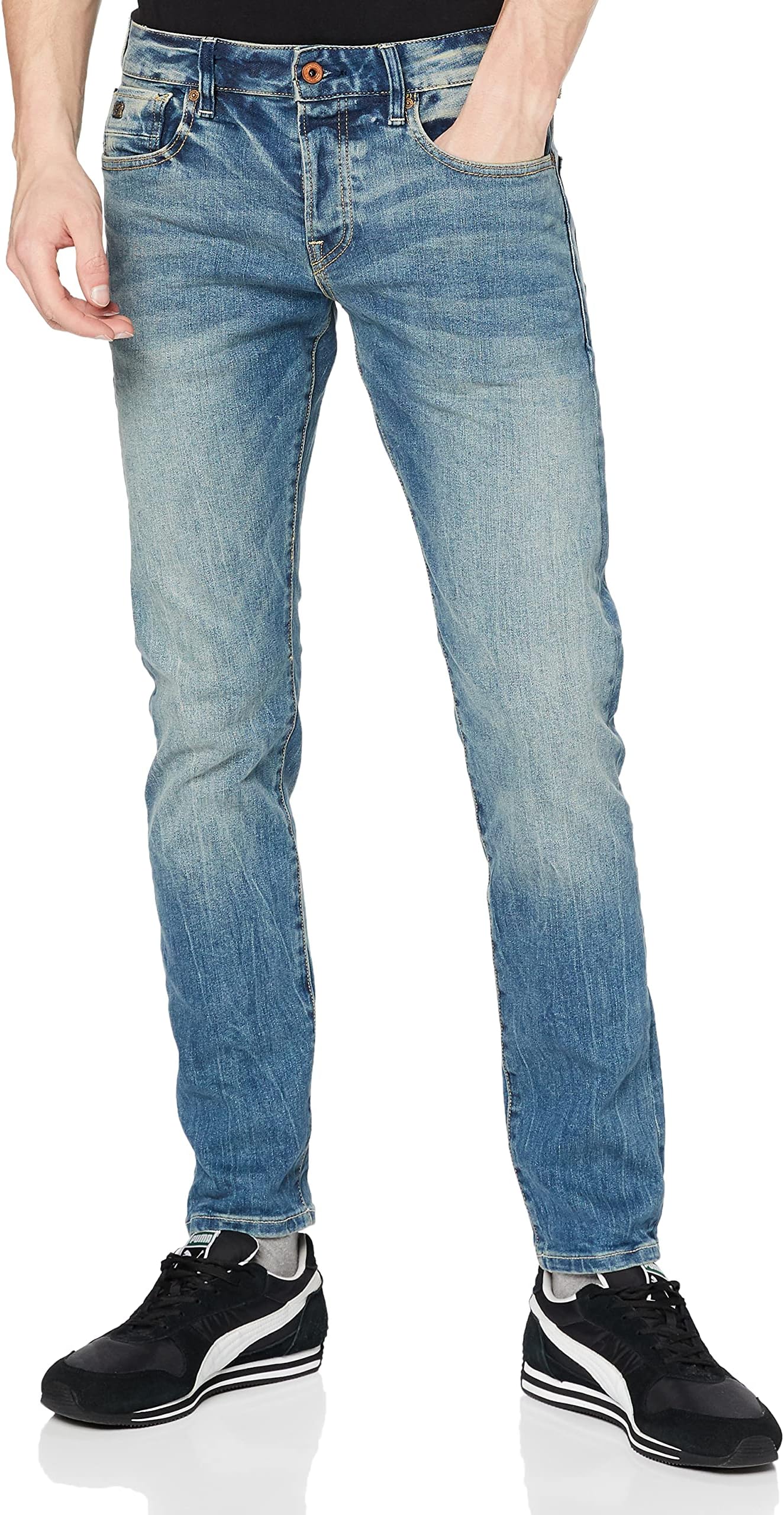Men's Nos-Ralston-Scrape and Shift Regular Slim fit