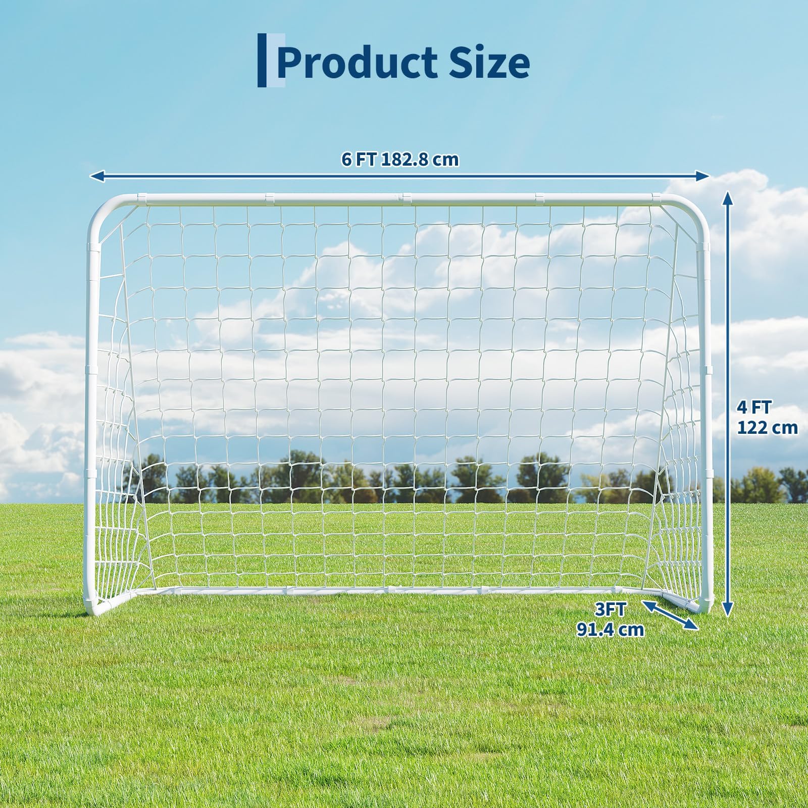 Porta Da Calcio Allenamento 5-in-1 Dimensione 7x5FT, Rete Rimbalzo Addestramento Passaggi e Controllo Palla, Struttura Metallica Resistente, Facile Assemblaggio Per Giardino Esterno