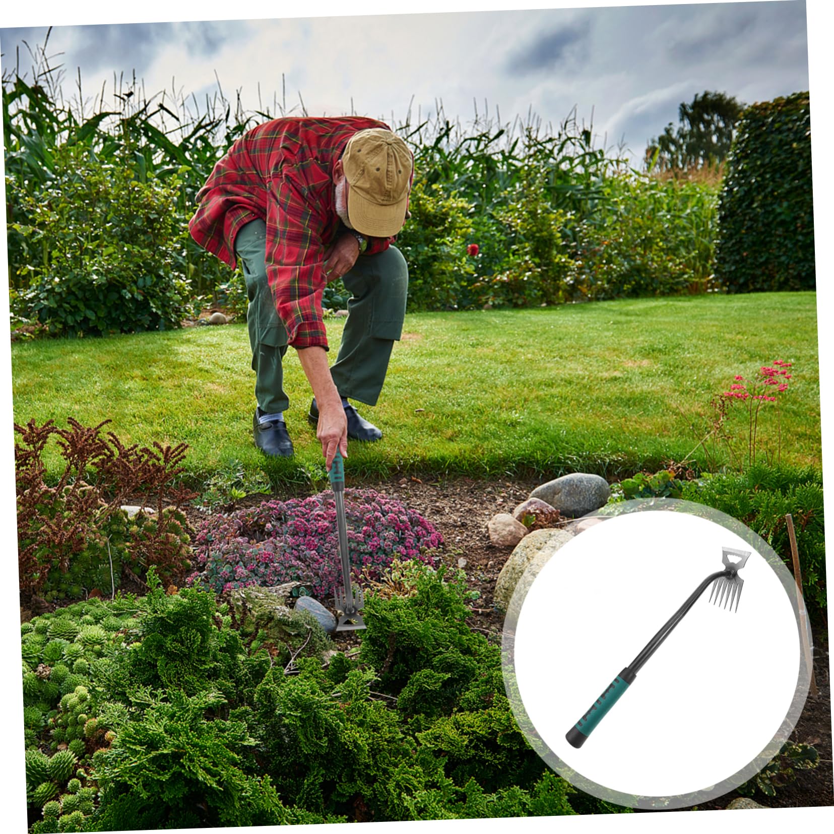 ibasenice 5stücke Garden Weeder Mit Ergonomischem Griff Multifunktionales Gartenwerkzeug Entfernen Von Für Hausgärten Rasenflächen Und Parks Leicht Und Für Müheloses Arbeiten