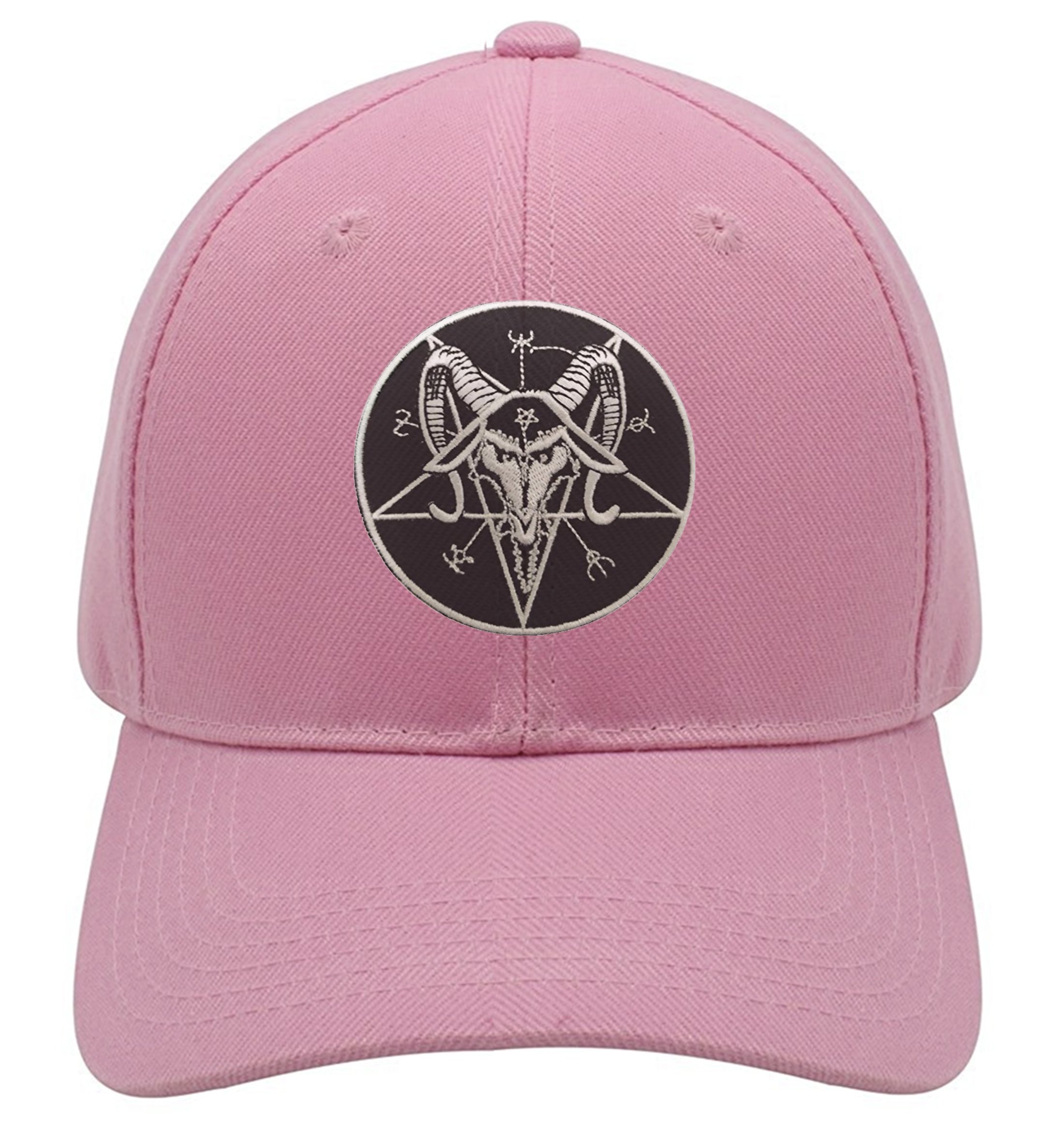 Baphomet Pentagram Hat Pink Adjustable