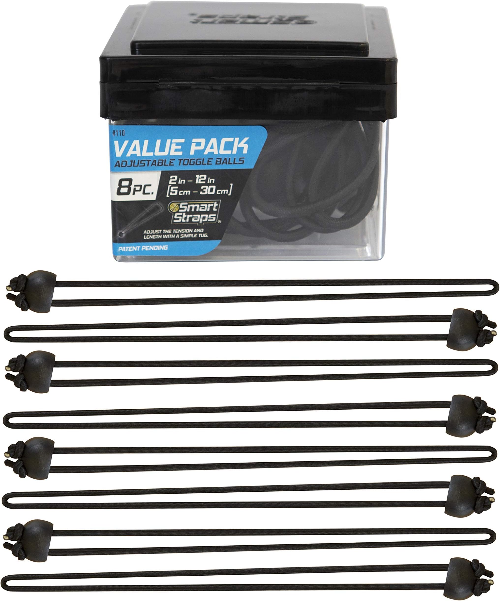 SmartStraps110 Bungee Cord, 8 Piece