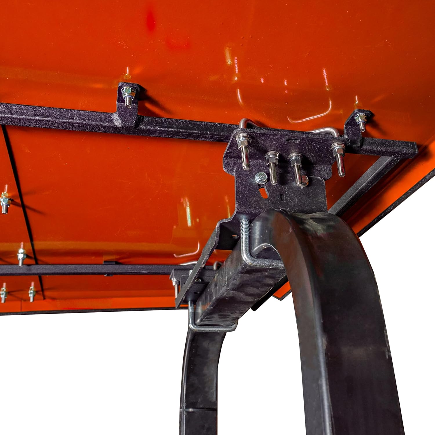 EHS Development 2-Piece Tractor Canopy Roof – Extra-Large Steel Sun Shade for ROPS Tractors – Universal Fit – 52” x 44” – Made in USA (Orange)