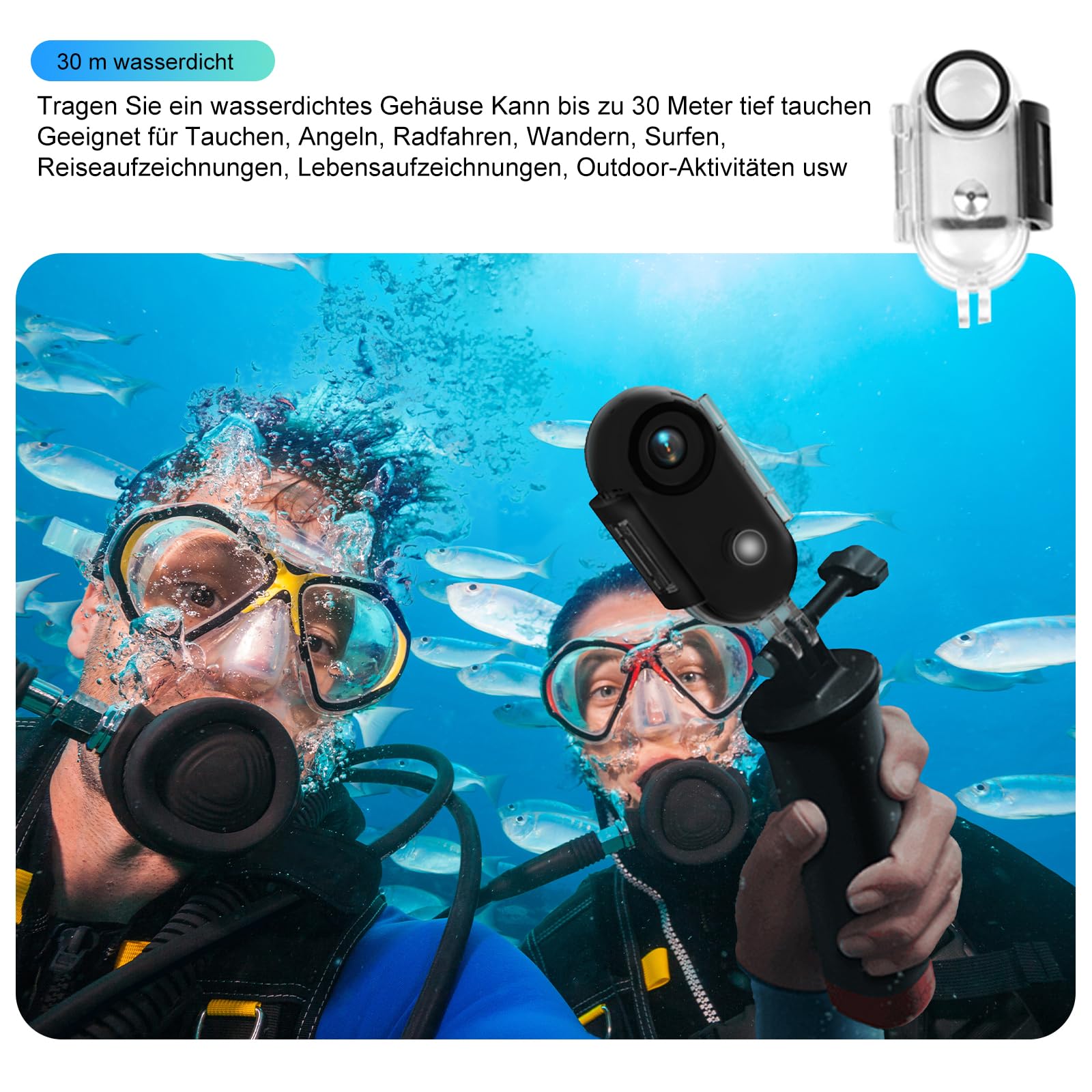 Micro Action Cam 1080p con Grandangolo da 120° Telecamera Portatile Thumb Camera per Ciclismo Moto Videocamera POV Camera Nascoste Esterno Body Cam e Accessori Clip Magnetica Posteriore per vlogging