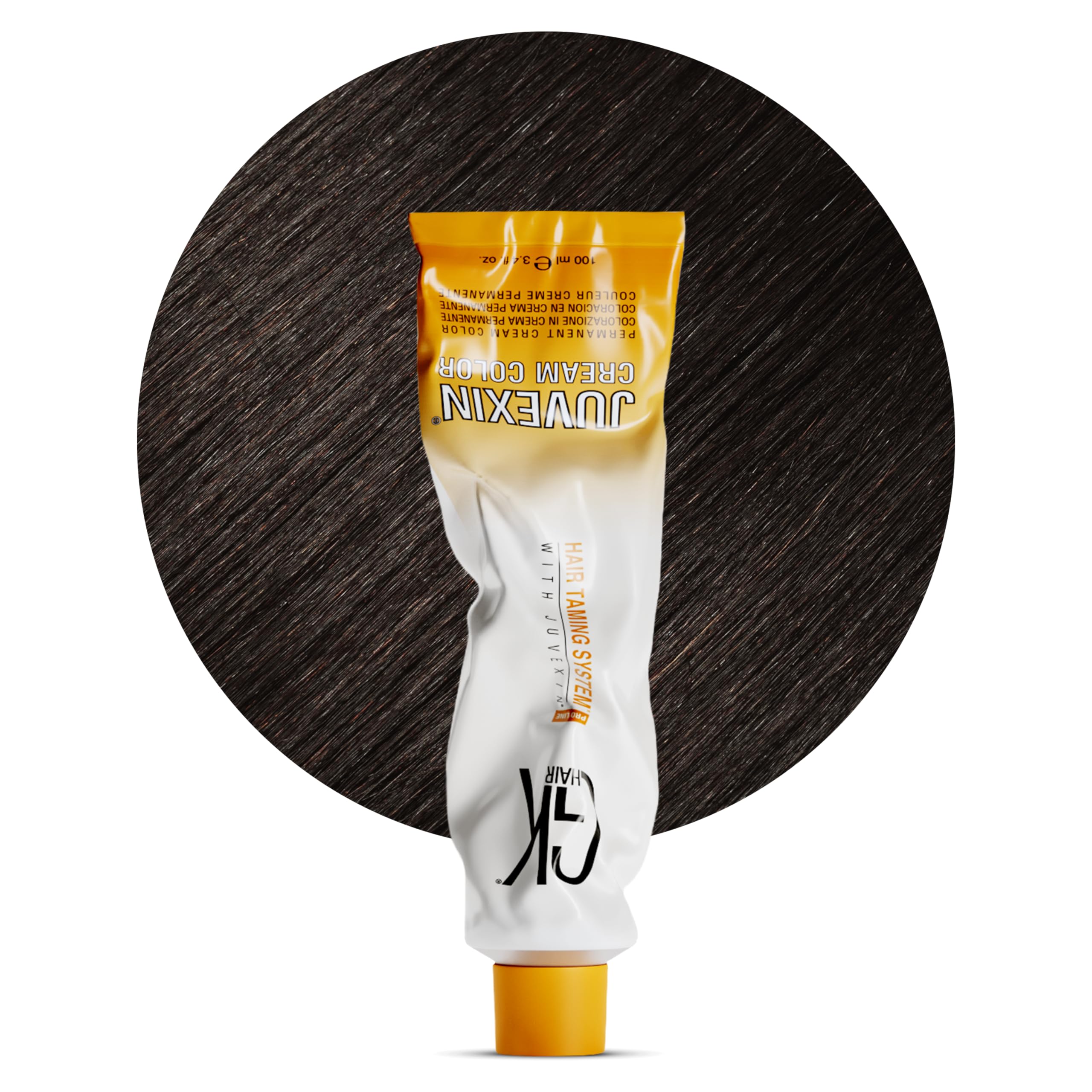 GK HAIR Global Keratin Professional Hair Color Cream Tube (3.4 Fl Oz/100ml) Nourishing & Cleansing Colors for Styling High Performance Long Lasting Semi Permanent Natural Toner Dye