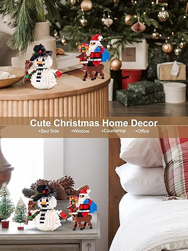 Miniatura 7 de Liontru Juego de bloques de construcción de Navidad 2023, juegos de juguetes de Navidad para más de 9 años, adultos, adolescentes, niños, Papá Noel,