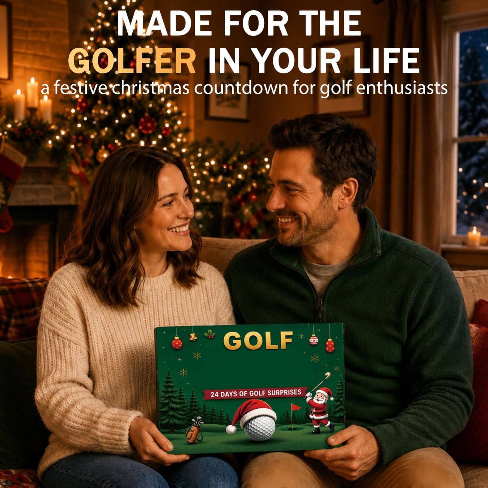 Calendario da golf Natale 2026-24 giorni Accessori da golf
