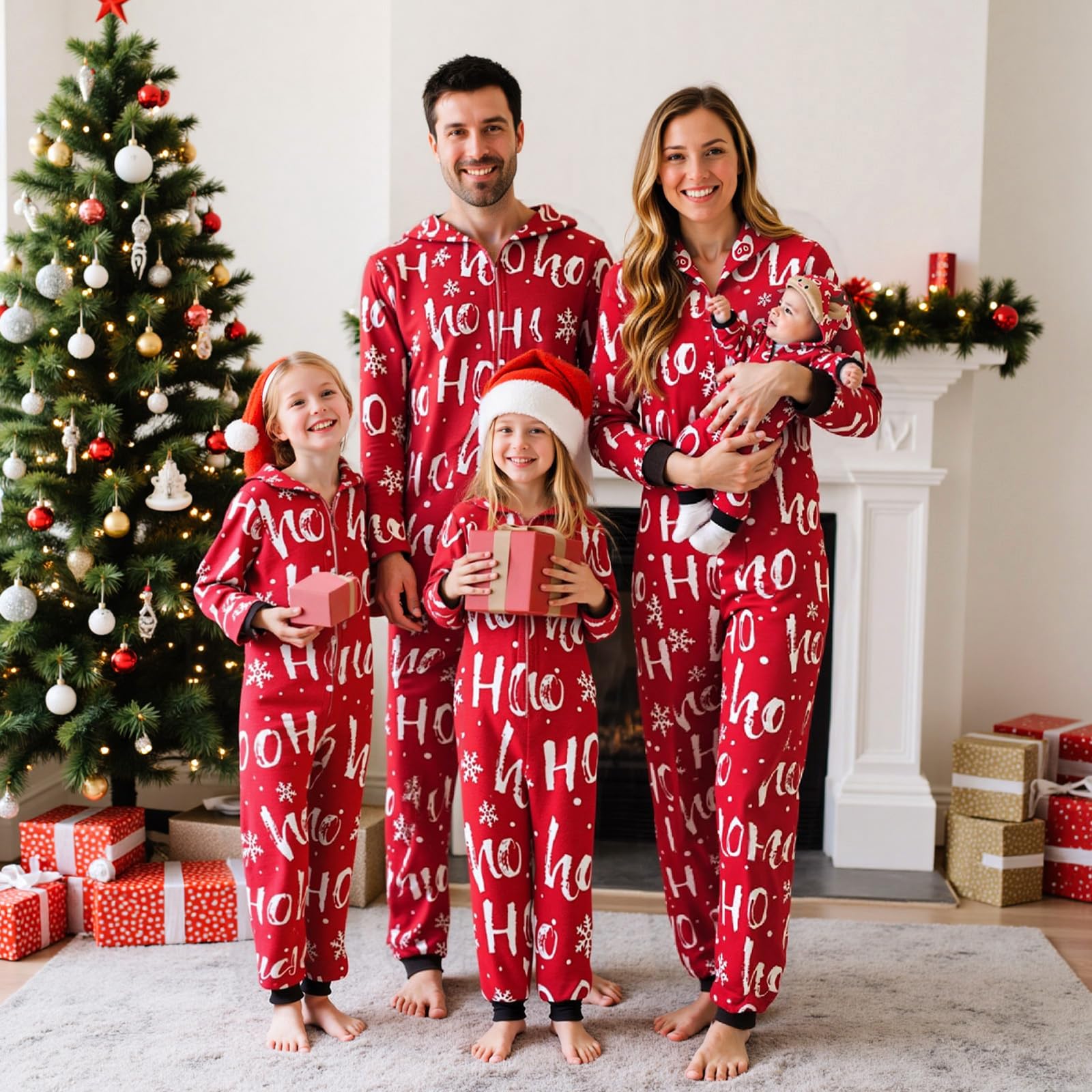 Neufigr Family Christmas Pajamas Matching Sets, Christmas Onesie Holiday Family Sleepwear Sets