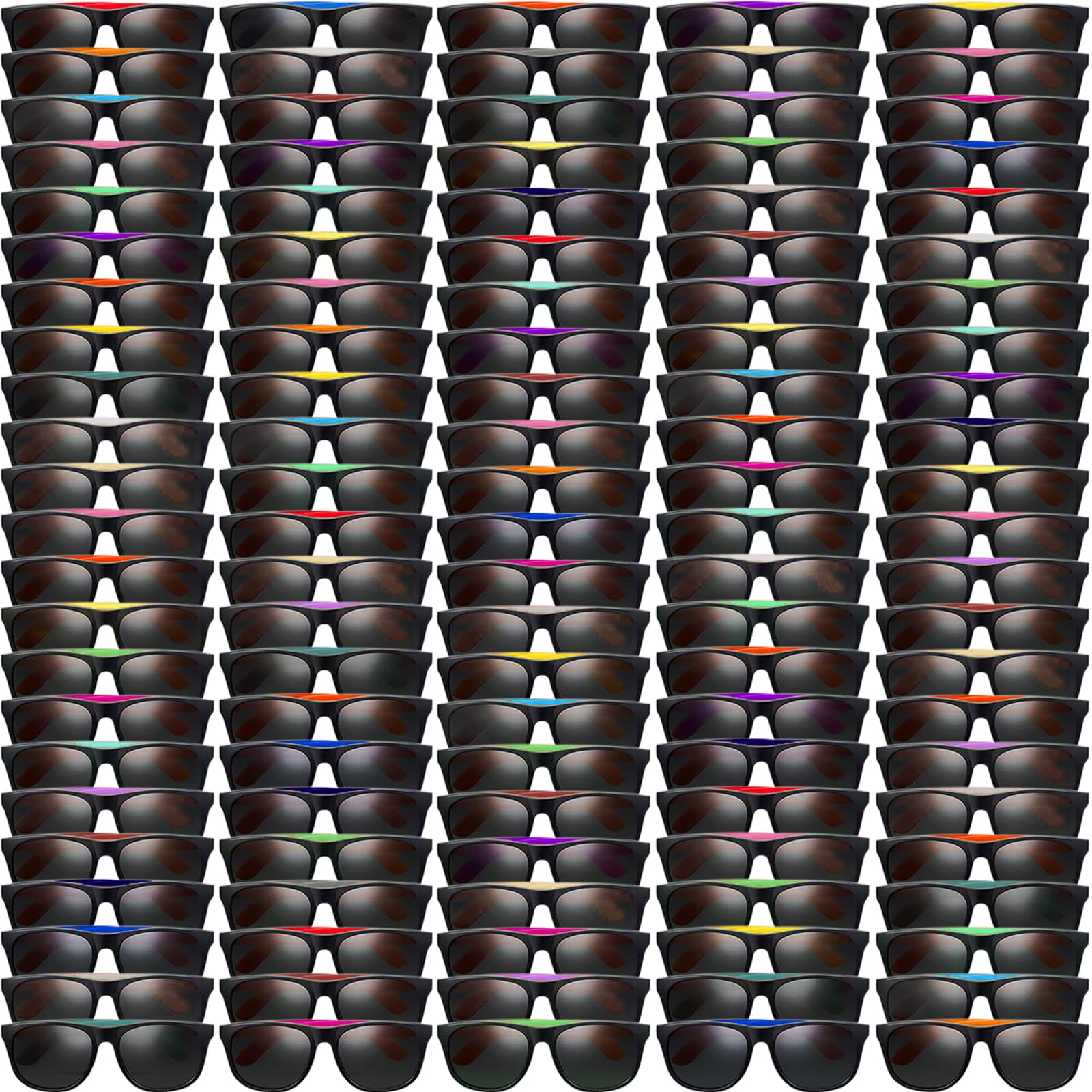 Oleitodh Lentes de sol de neón para fiestas a granel, lentes de sol de neón para niños de los años 80 y 90, coloridos lentes de sol novedosos para adolescentes y adultos