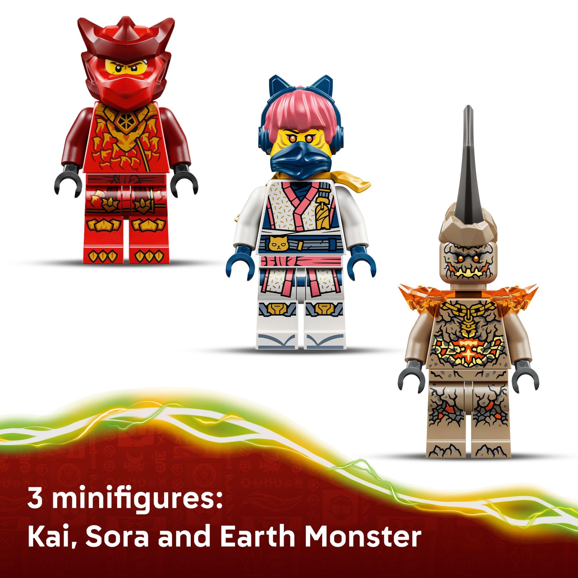 LEGO NINJAGO Kai’s Dragon Mech Battle Pack Building Toy for Boys, Girls, & Kids, Ages 6+ - Poseable Dragon Figure & 3 Character Minifigures for Pretend Play - Gift Idea for Birthdays - 71851