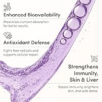 Vista 5 de Vida Lifescience Aurora Nutrascience Glutatión Mega-Liposomal Líquido, Suplemento de Apoyo Inmunológico y Antioxidante para la Salud Intestinal, 750