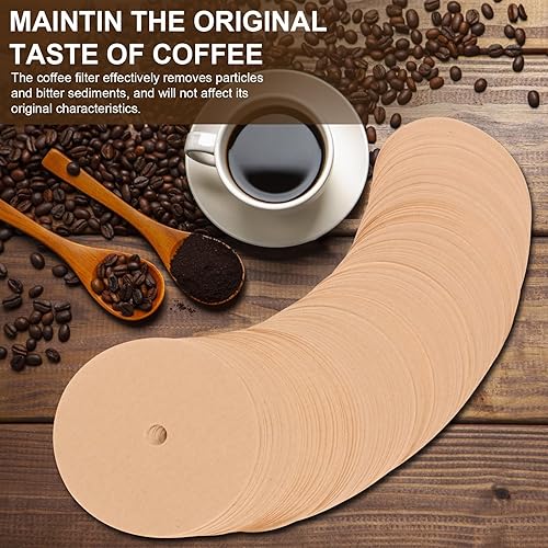 Miniatura 2 de 200 filtros de café percolador sin blanquear para percoladora Bozeman, papel de filtro de café desechable de 3.75 pulgadas, adecuado para camping,