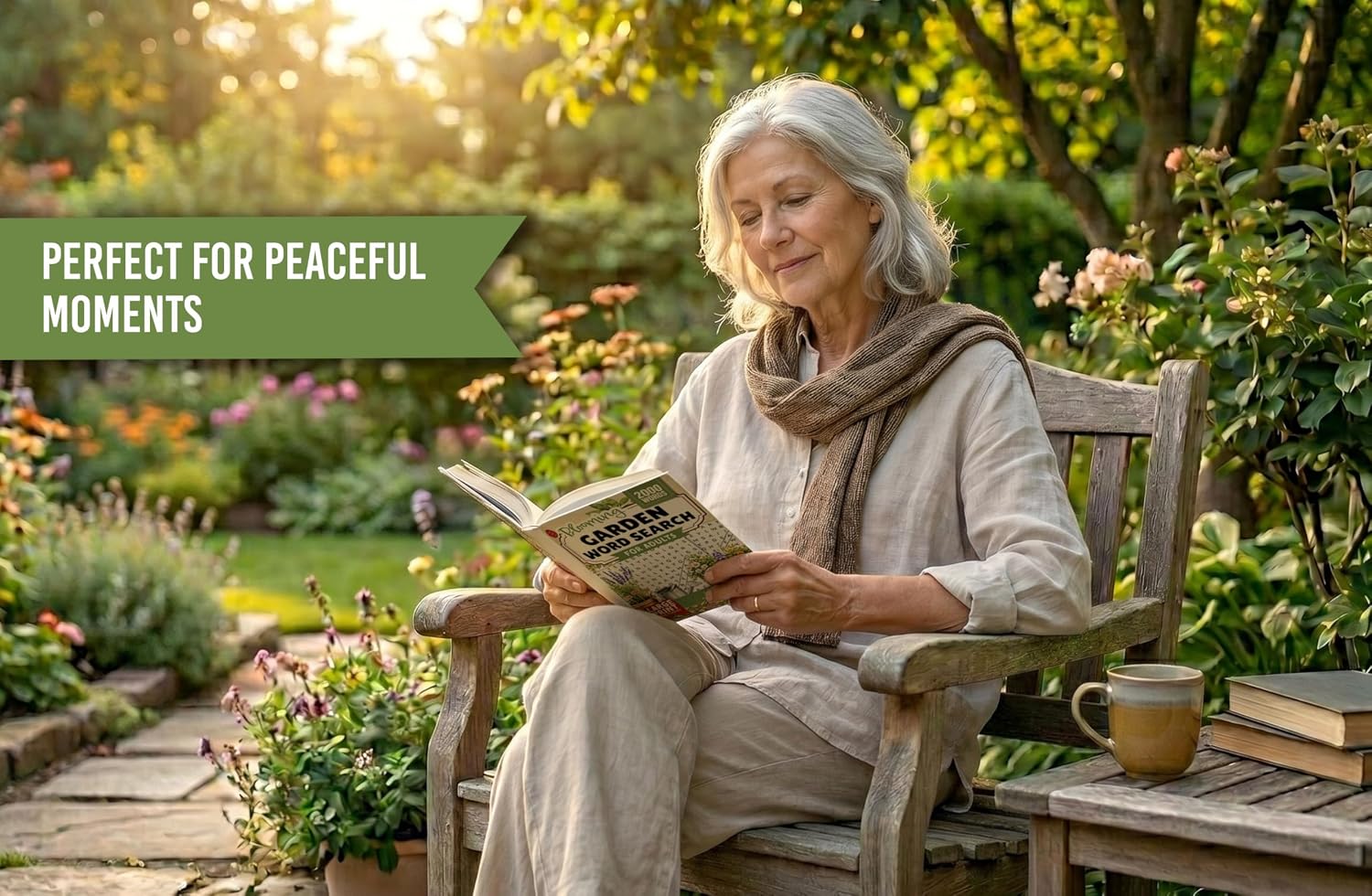Blooming Garden Word Search for Adults: Large Print Word Puzzles for Relaxation and Cozy Moments (Word Find Books For Adults)