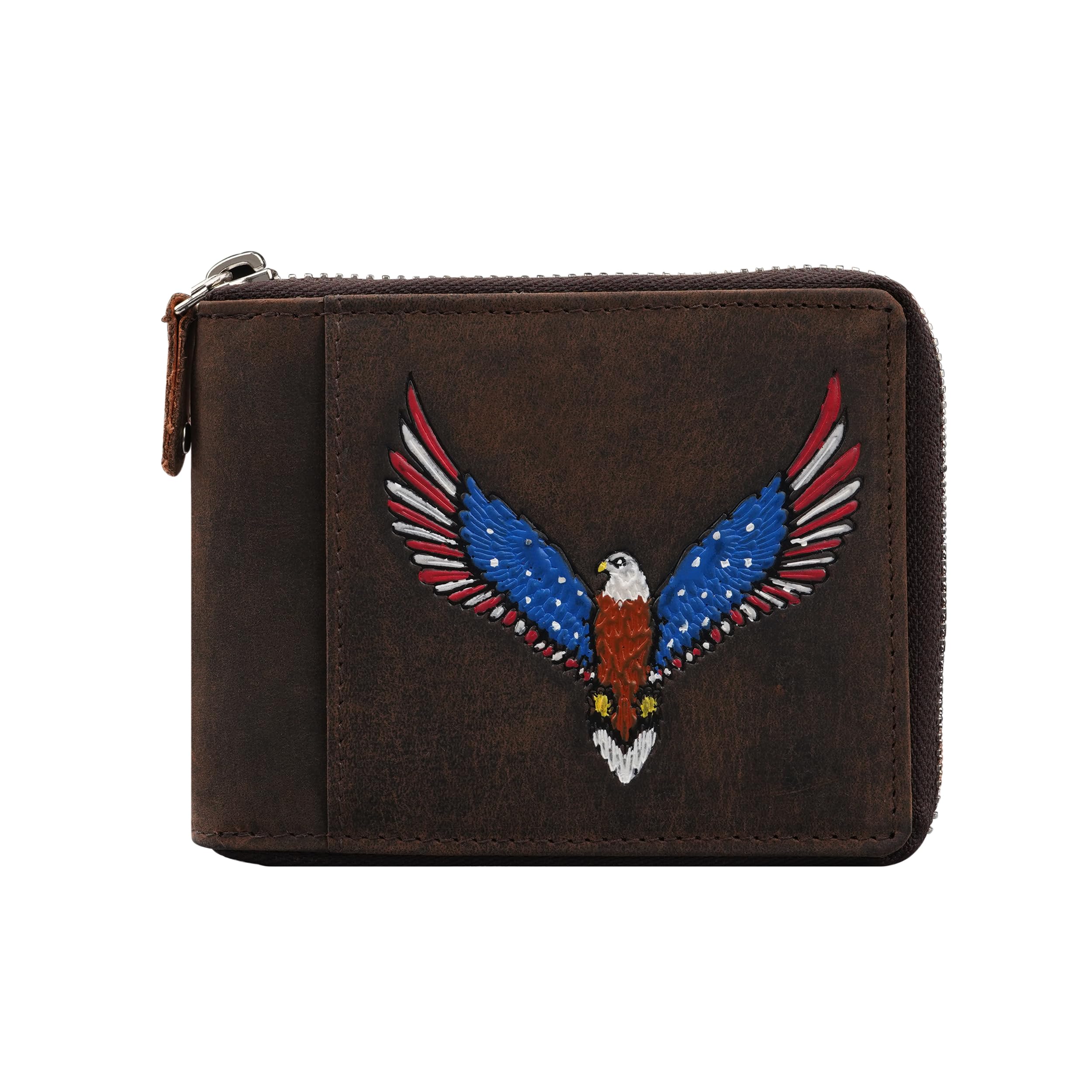 The Wallet Store Majestic Genuine Leather Zipper Wallet For Men