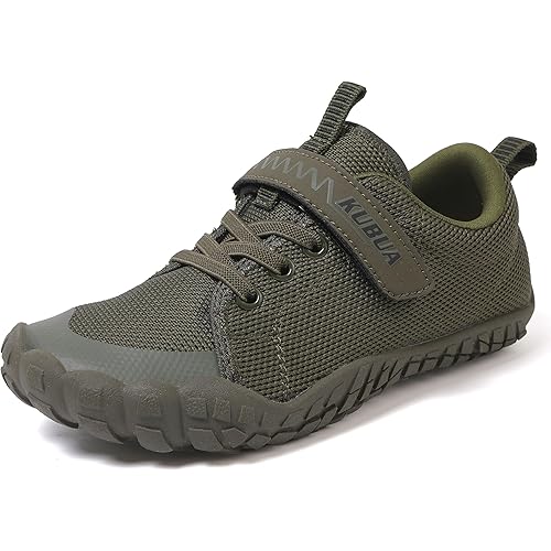 KUBUA Kids Barefoot Shoes Boys Girls Sneakers Naturally Splay Shoes Toddler Little Big Kid