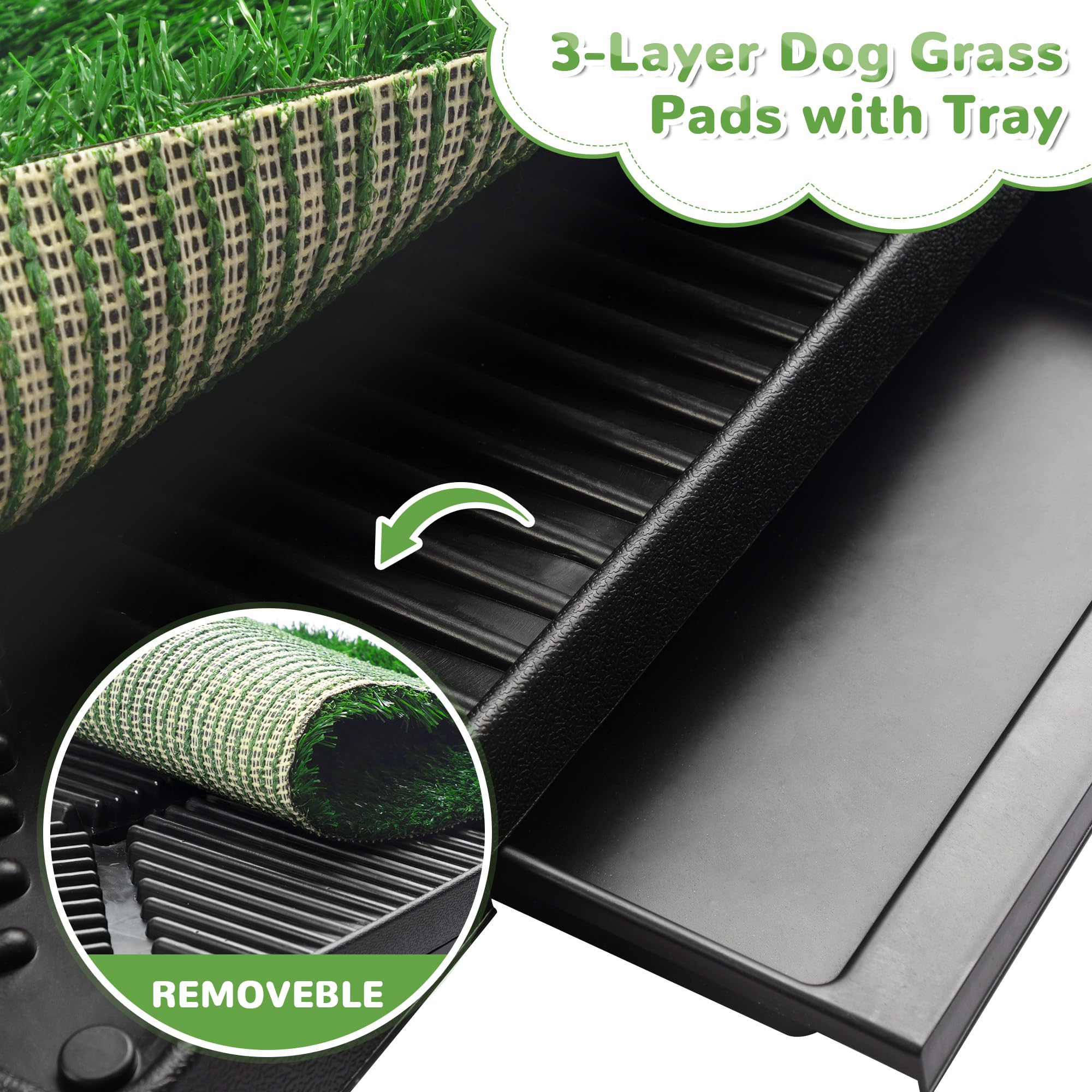 Dog Grass Pad With Tray, 25