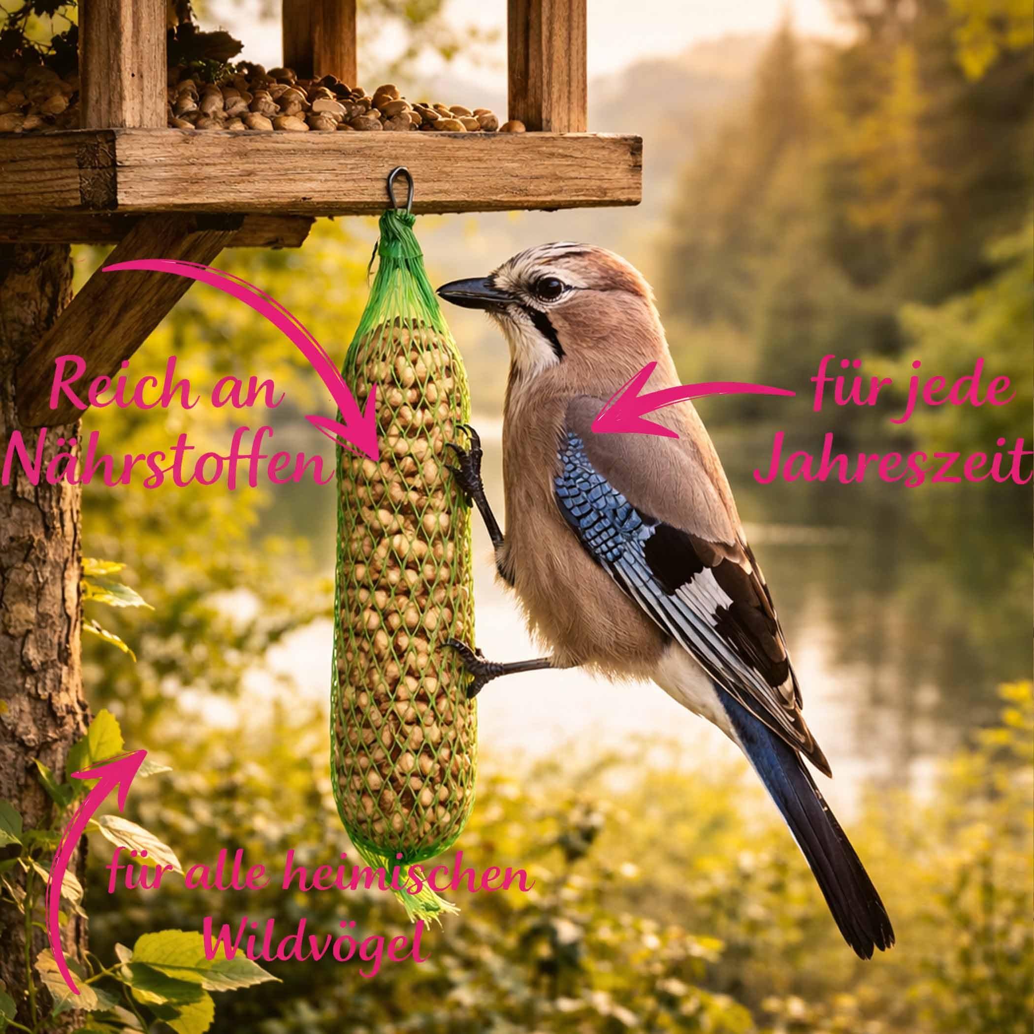 Samore 160 Erdnuss-Stangen für Wildvögel 160 Stück à 90 g = 14,4 kg Erdnussstangen Vogelfutter Erdnüsse Futterstangen