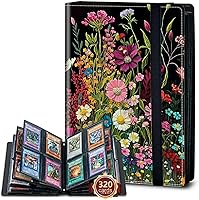 Vista 65 de Rossy Carpeta de 4 bolsillos, 400 tarjetas, álbum de colección comercial, bolsillos de doble cara, para deportes, béisbol, cerdo rosa