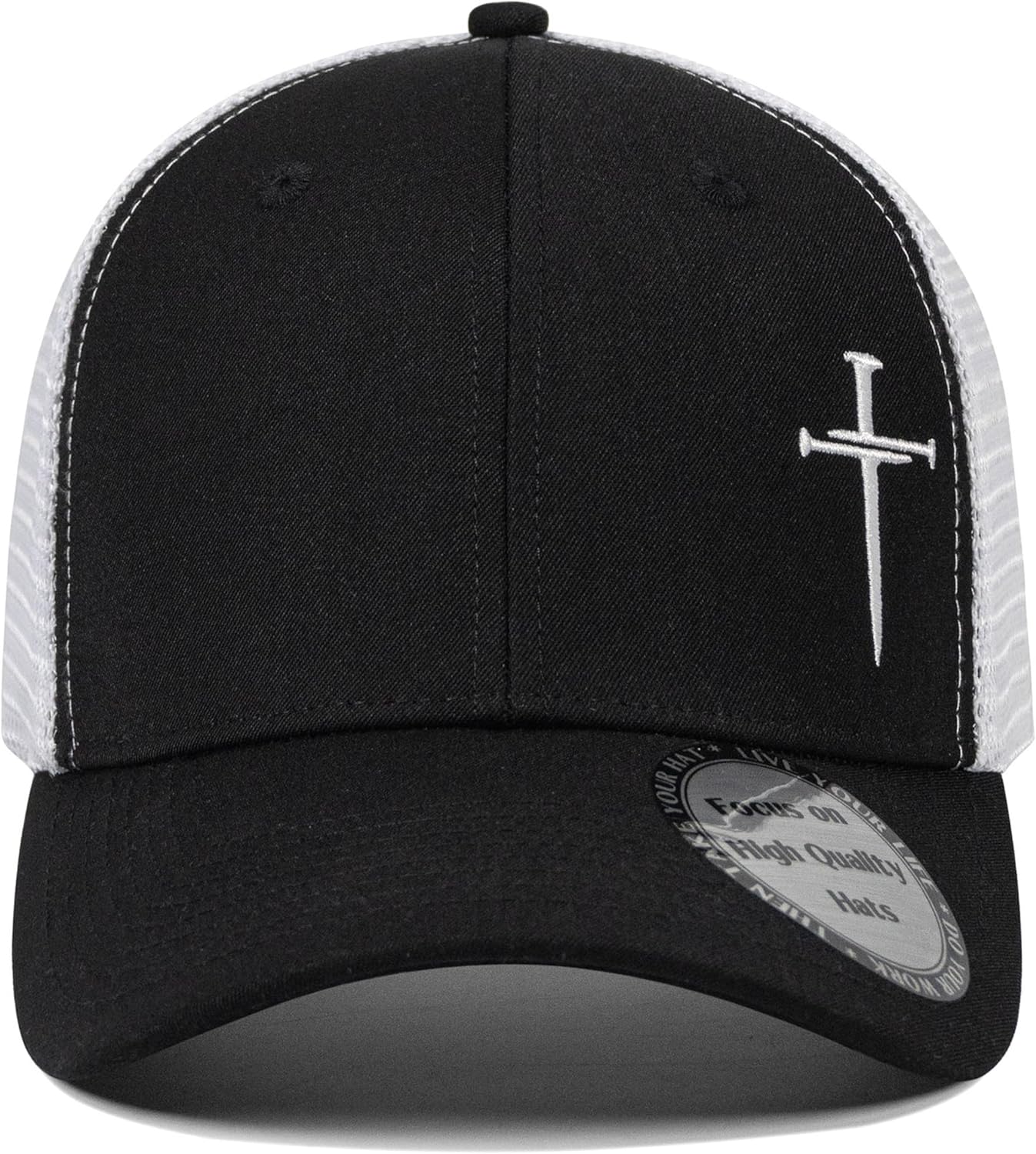Christian Hats for Men Women,Jesus 3 Nail Cross Hat Christian Religious Gifts for Birthday/Christmas