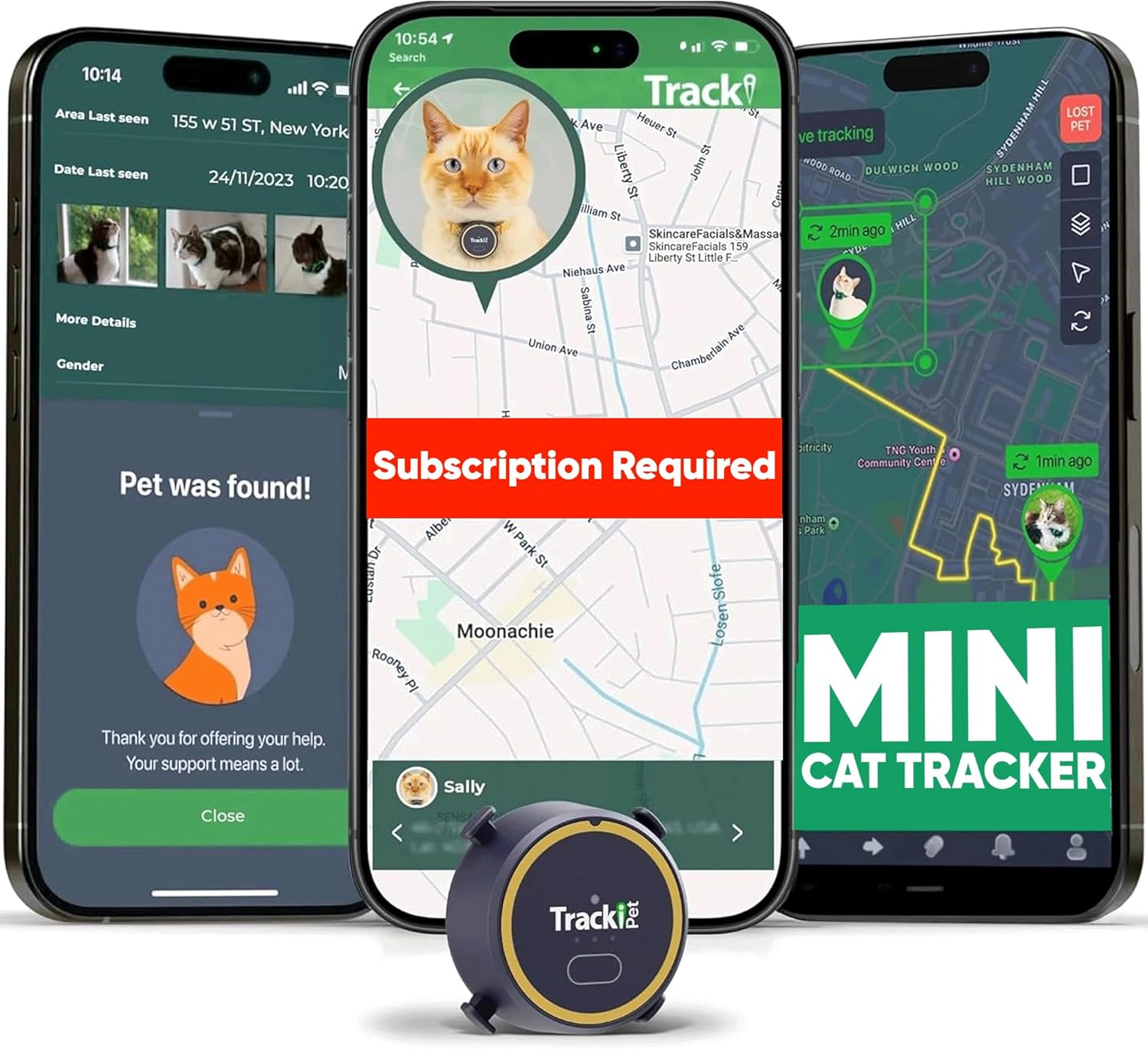 Tracki Cat GPS Tracker - Real-Time