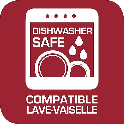 Miniatura 7 de Tefal Master Seal - Recipiente rectangular de cristal para almacenar alimentos, 1,3 litros, transparente y rojo