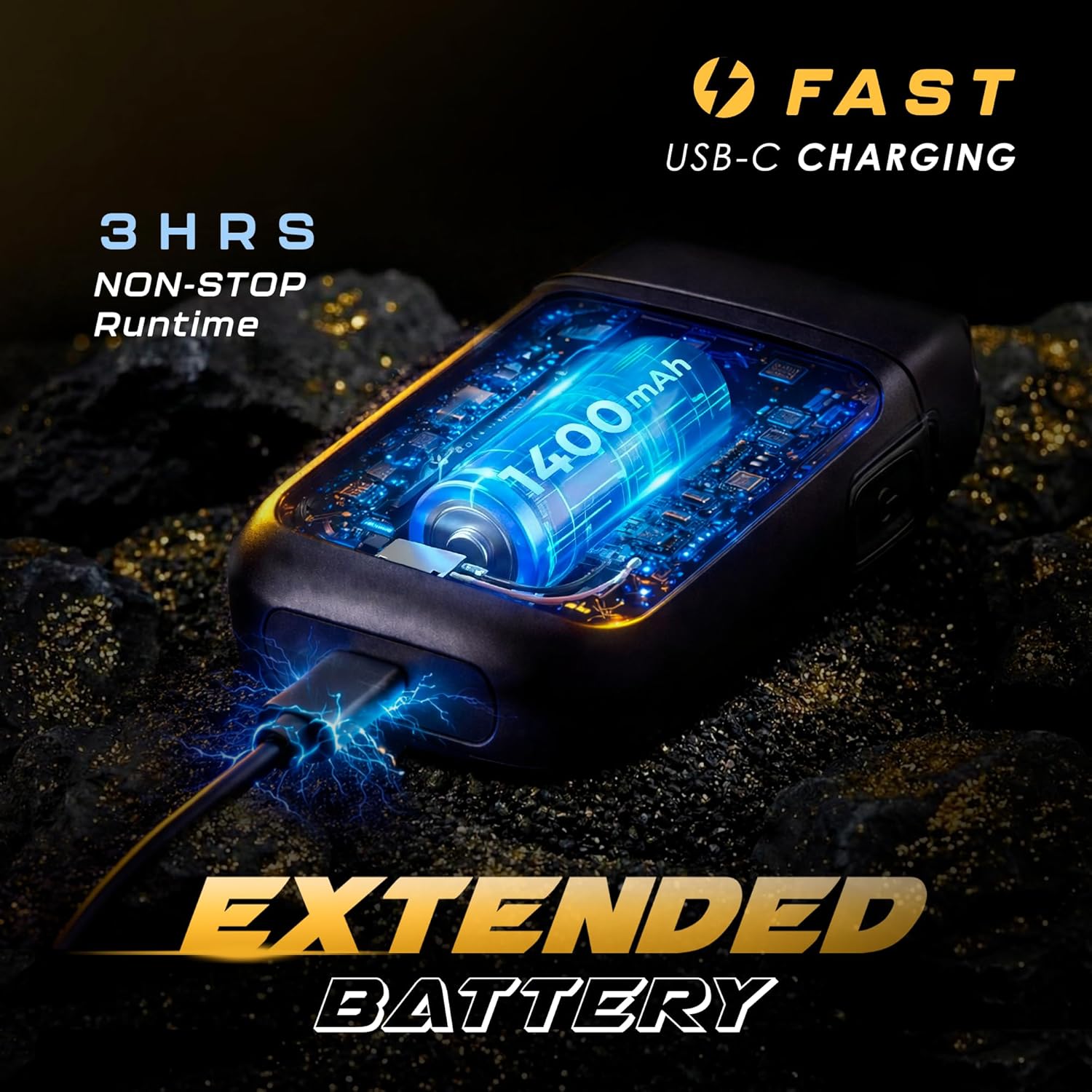 Fagaci Barber Foil Shaver for Men – Glass Smooth Shave Zero Irritation, Professional Barber Razor 8500RPM High Torque, Foil Electric Shaver for Men 3H Battery, Mens Razor for Face, Easy Clean - Image 8