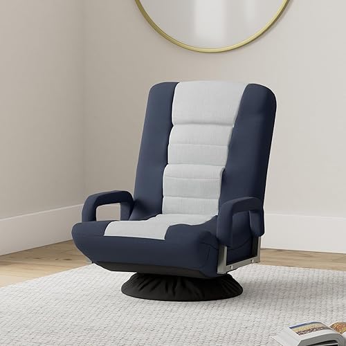 Miniatura 84 de Best Choice Products Silla giratoria para videojuegos de 360 grados, multiusos, para TV, lectura, jugar videojuegos, con soporte lumbar, asas de