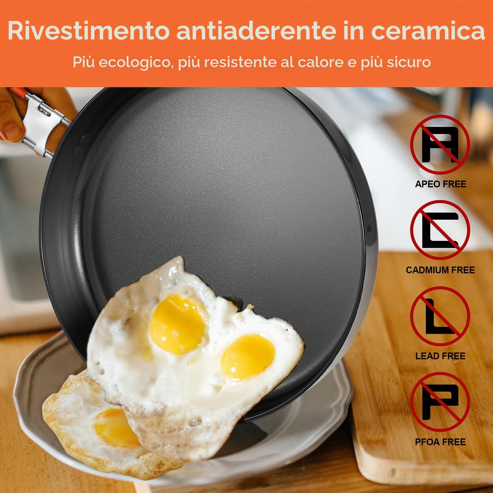 Odoland Pentola da campeggio in acciaio inox antiaderente, pentola da campeggio pieghevole e impilabile, set di bollitori per campeggio e picnic